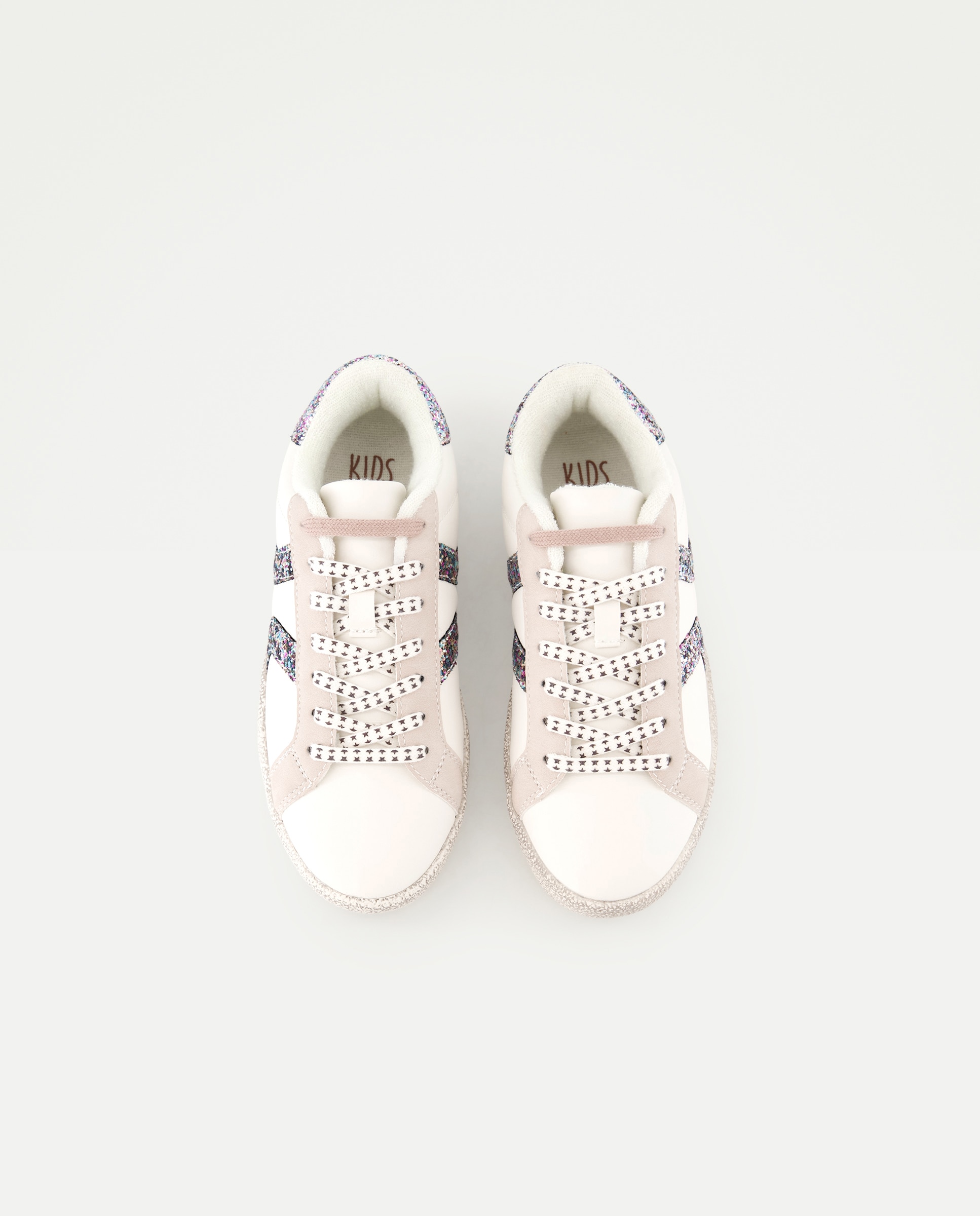 Sapatilhas com Glitter Branco-4