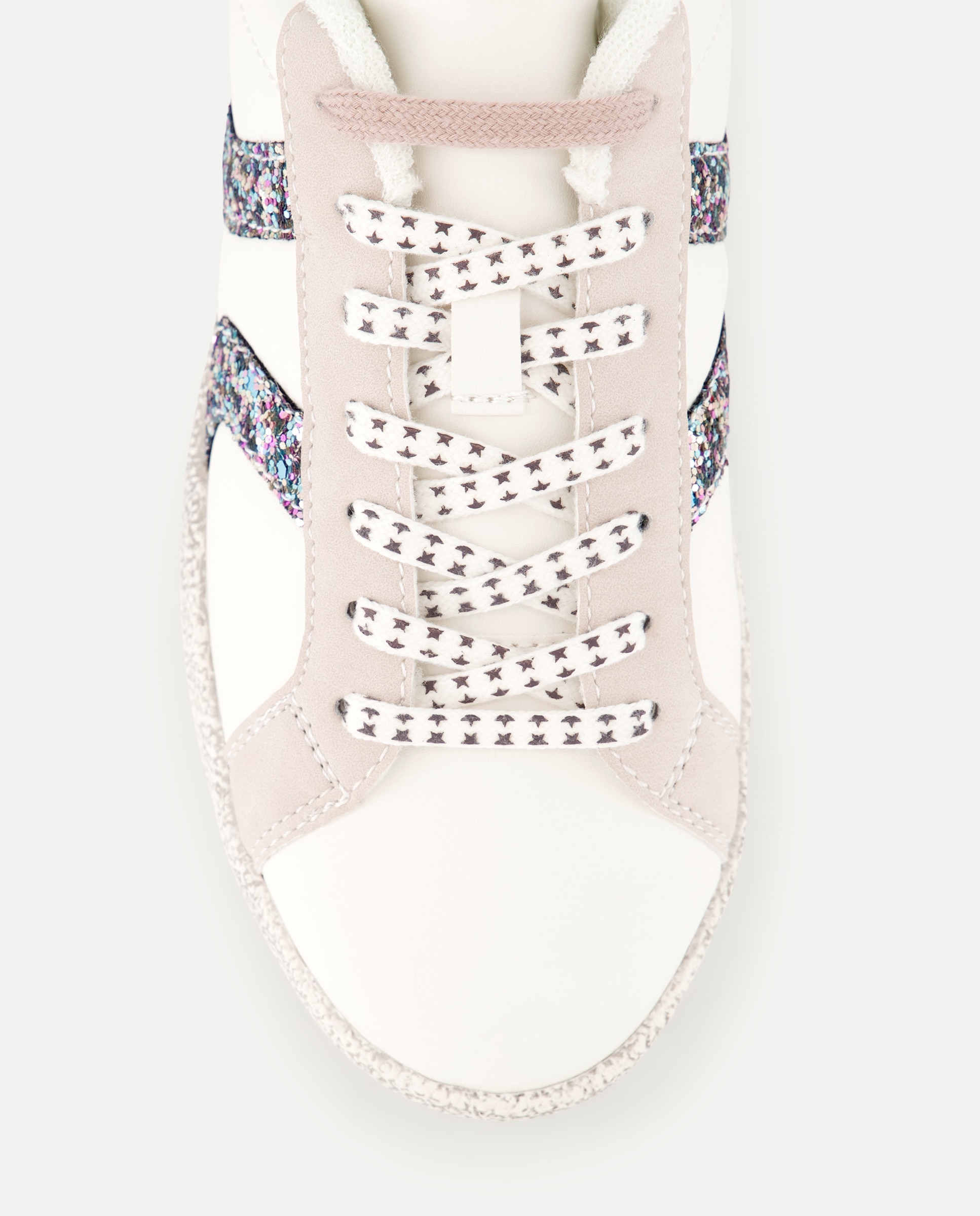 Sapatilhas com Glitter Branco-5