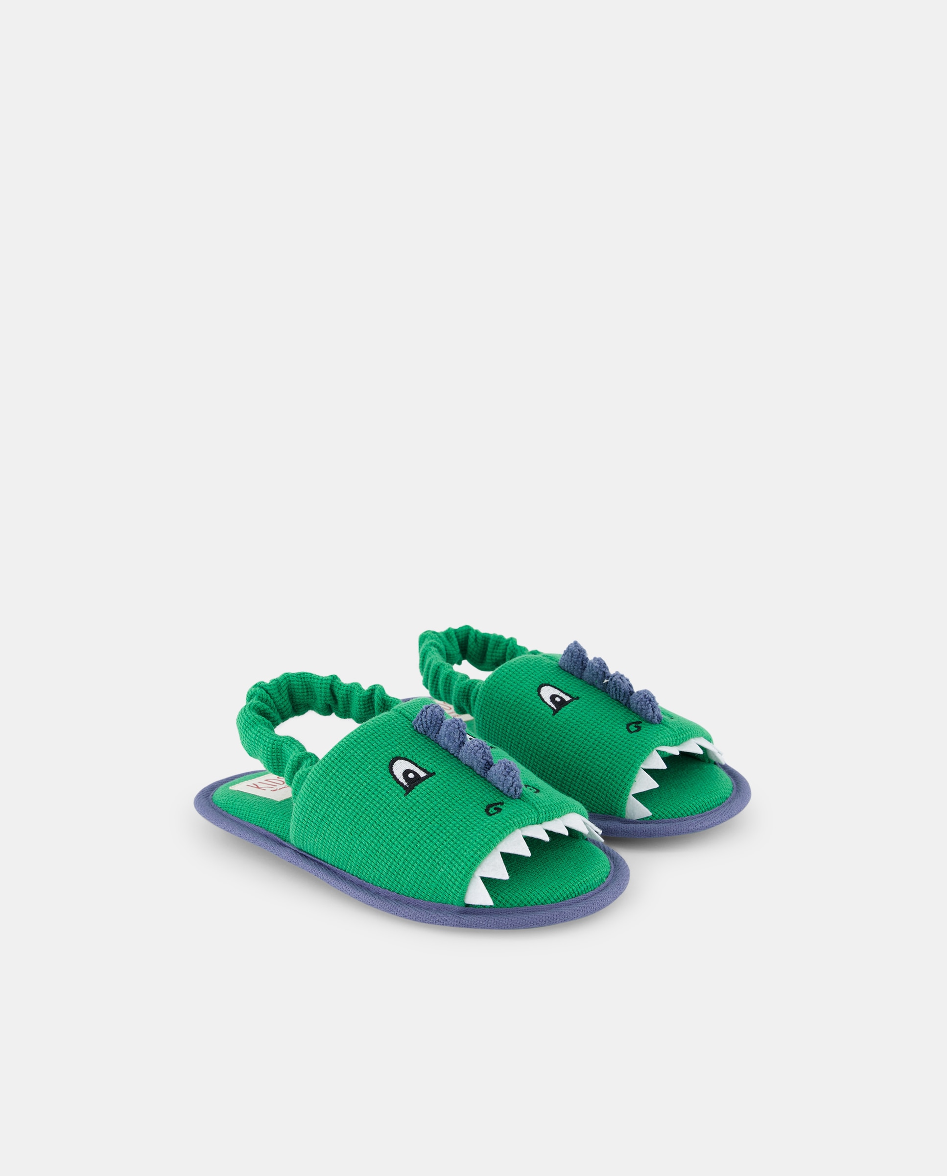 Pantufas com Animal Print de Crocodilo Kids El Corte Inglés Verde-2