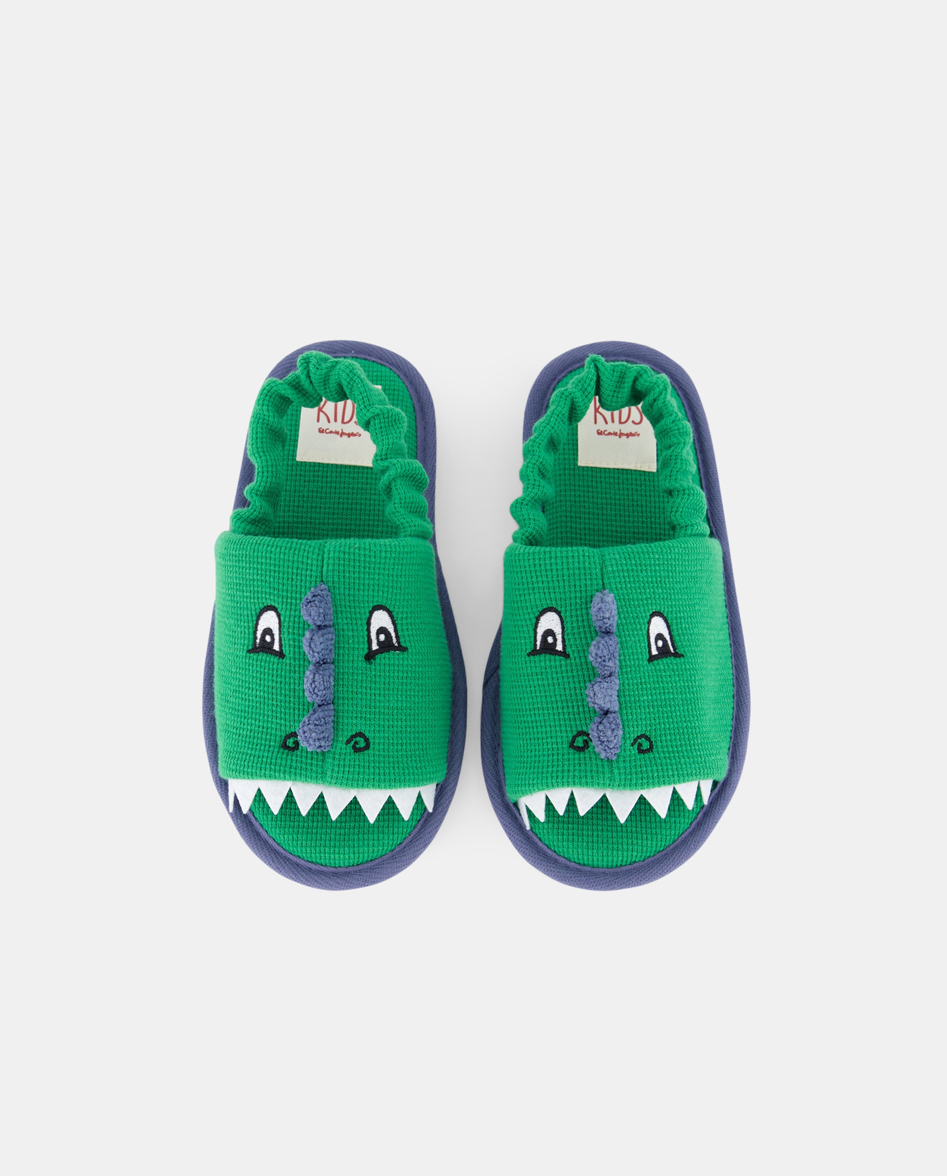 Pantufas com Animal Print de Crocodilo Kids El Corte Inglés Verde-4