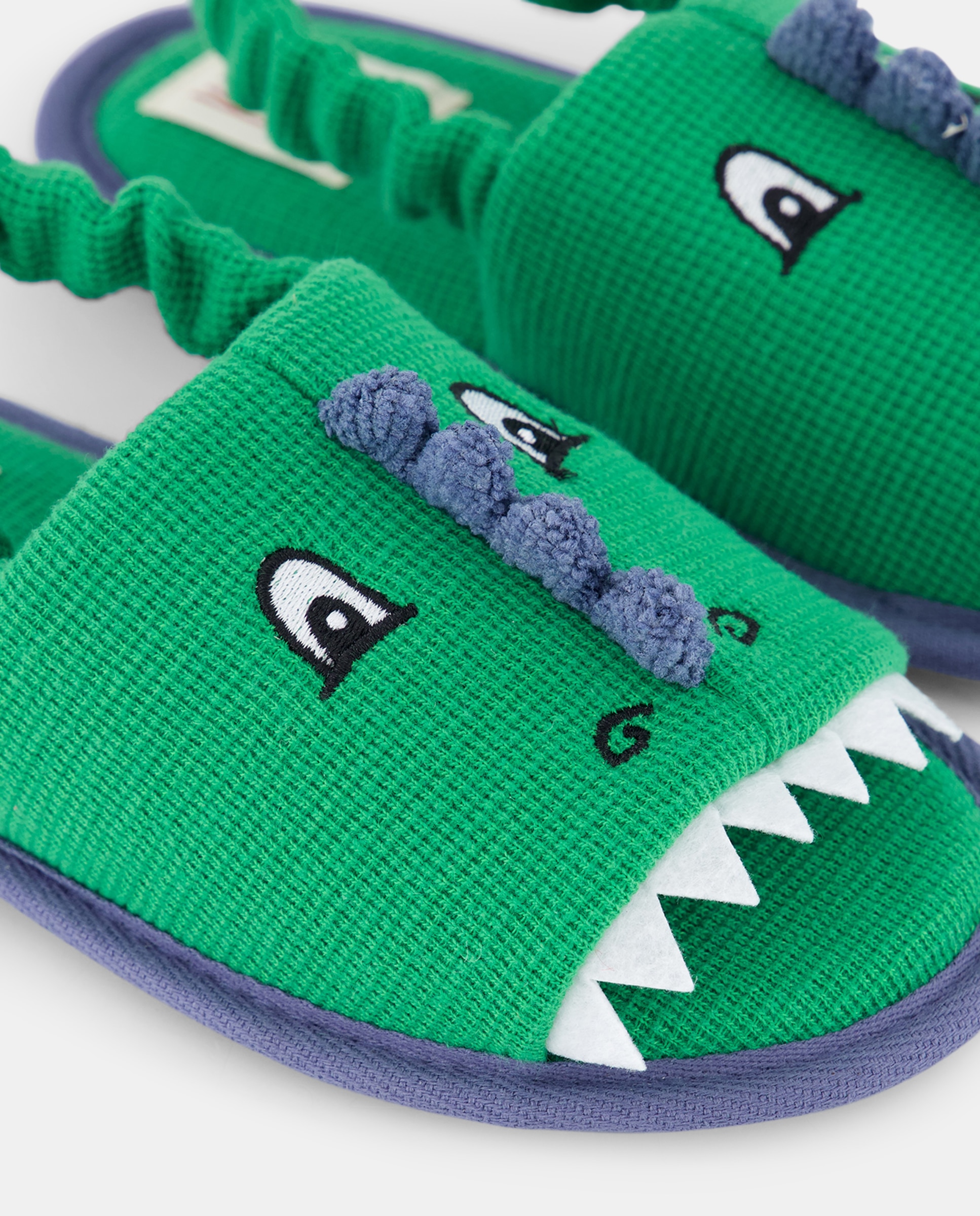 Pantufas com Animal Print de Crocodilo Kids El Corte Inglés Verde-5