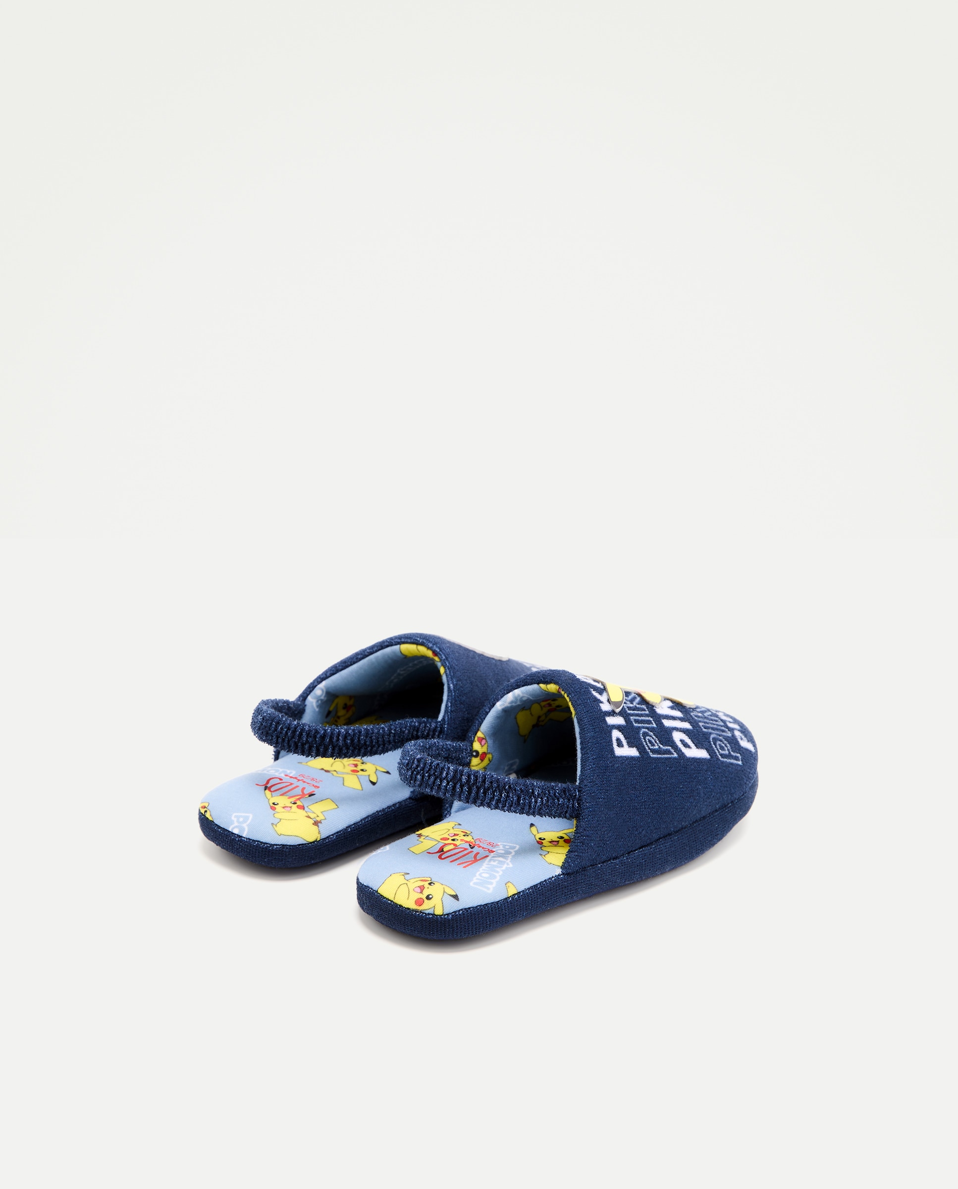 Pantufas infantis com estampado Pokemon Azul-marinho-3