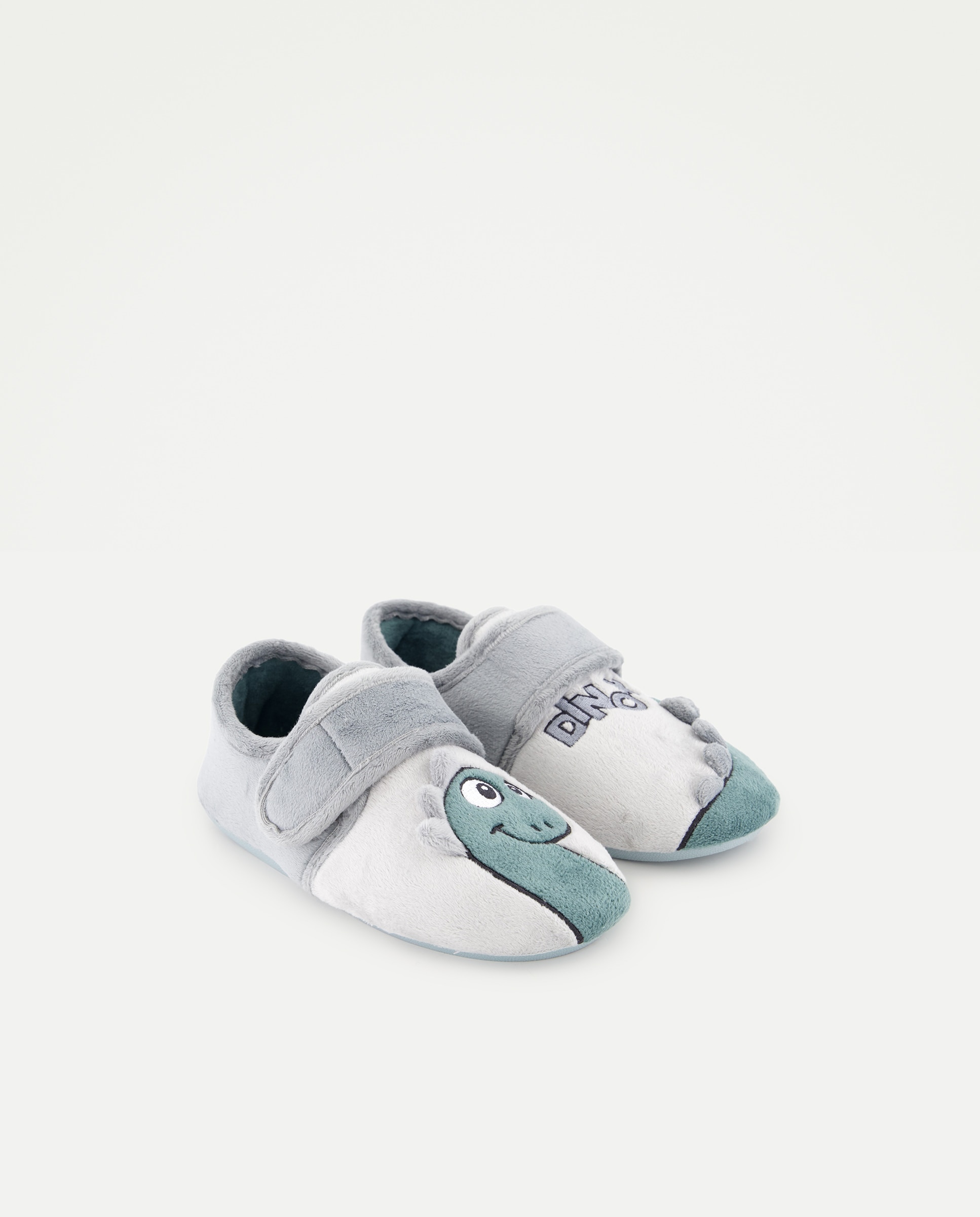 Pantufas com Dinossauros Cinzento-claro-2