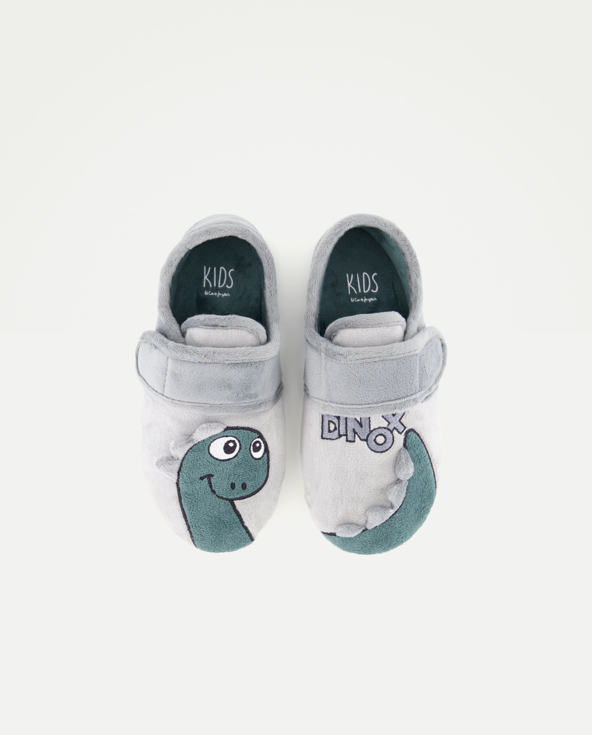Pantufas com Dinossauros Cinzento-claro-4