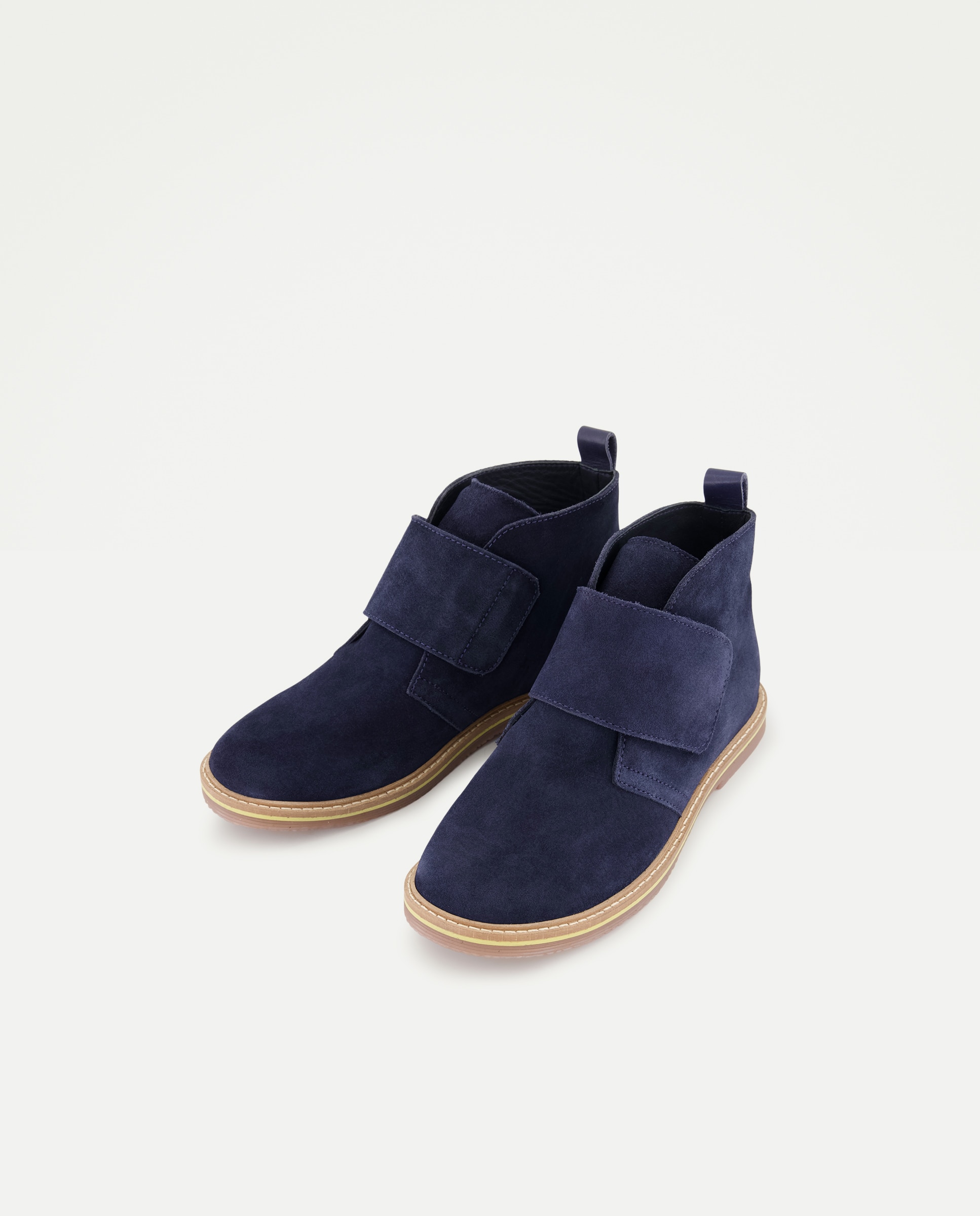 Botines de serraje de niño con cierre adherente - Coconut El Corte Inglés - Azul marino Azul marino-2
