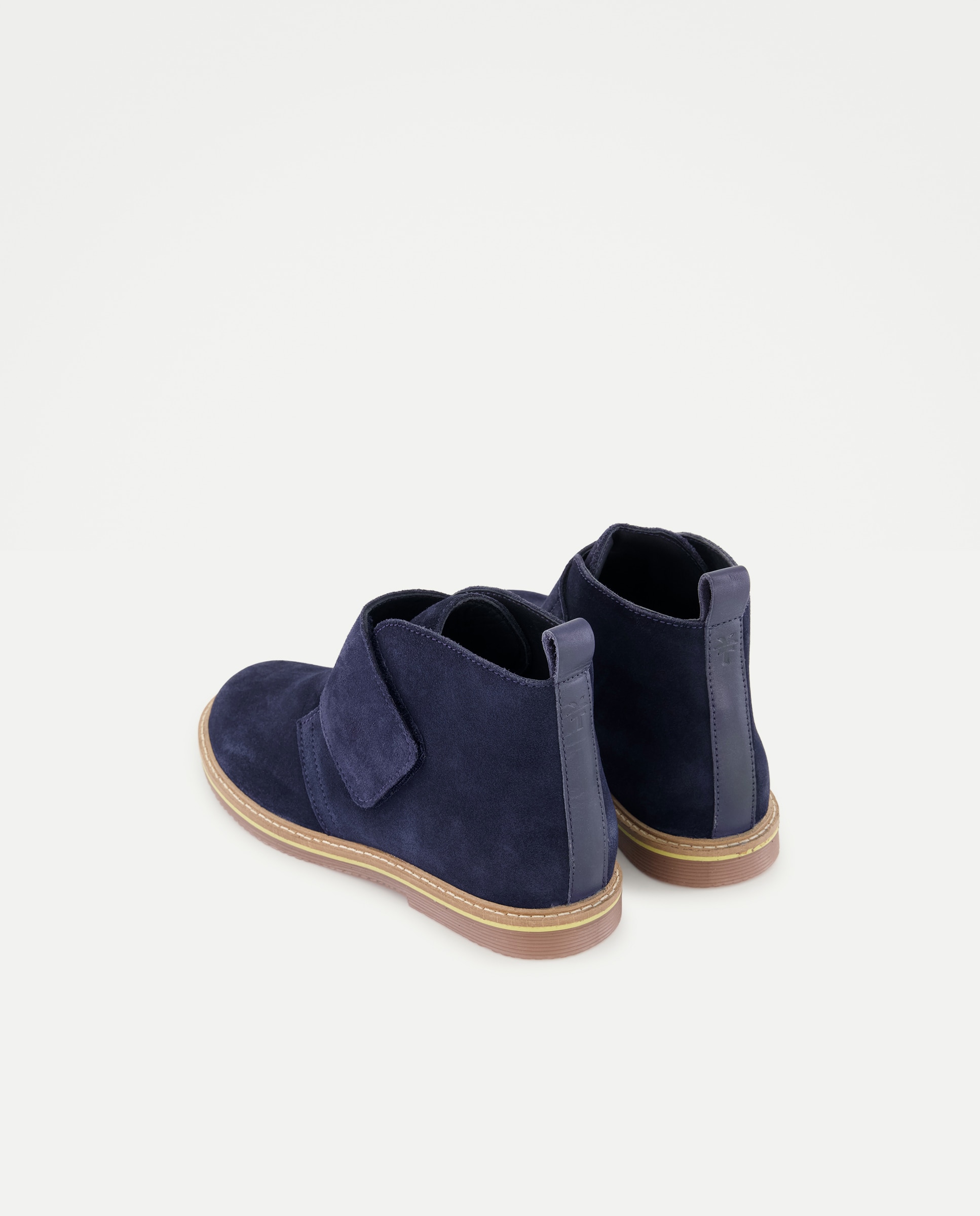 Botines de serraje de niño con cierre adherente - Coconut El Corte Inglés - Azul marino Azul marino-3