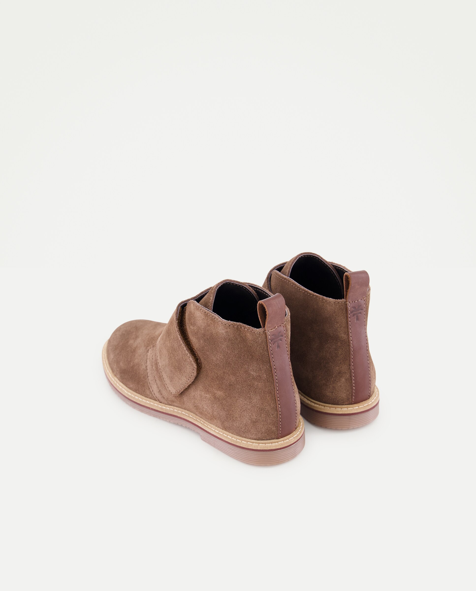 Botins de Croute com Fecho Aderente Coconut El Corte Inglés Castanho-3