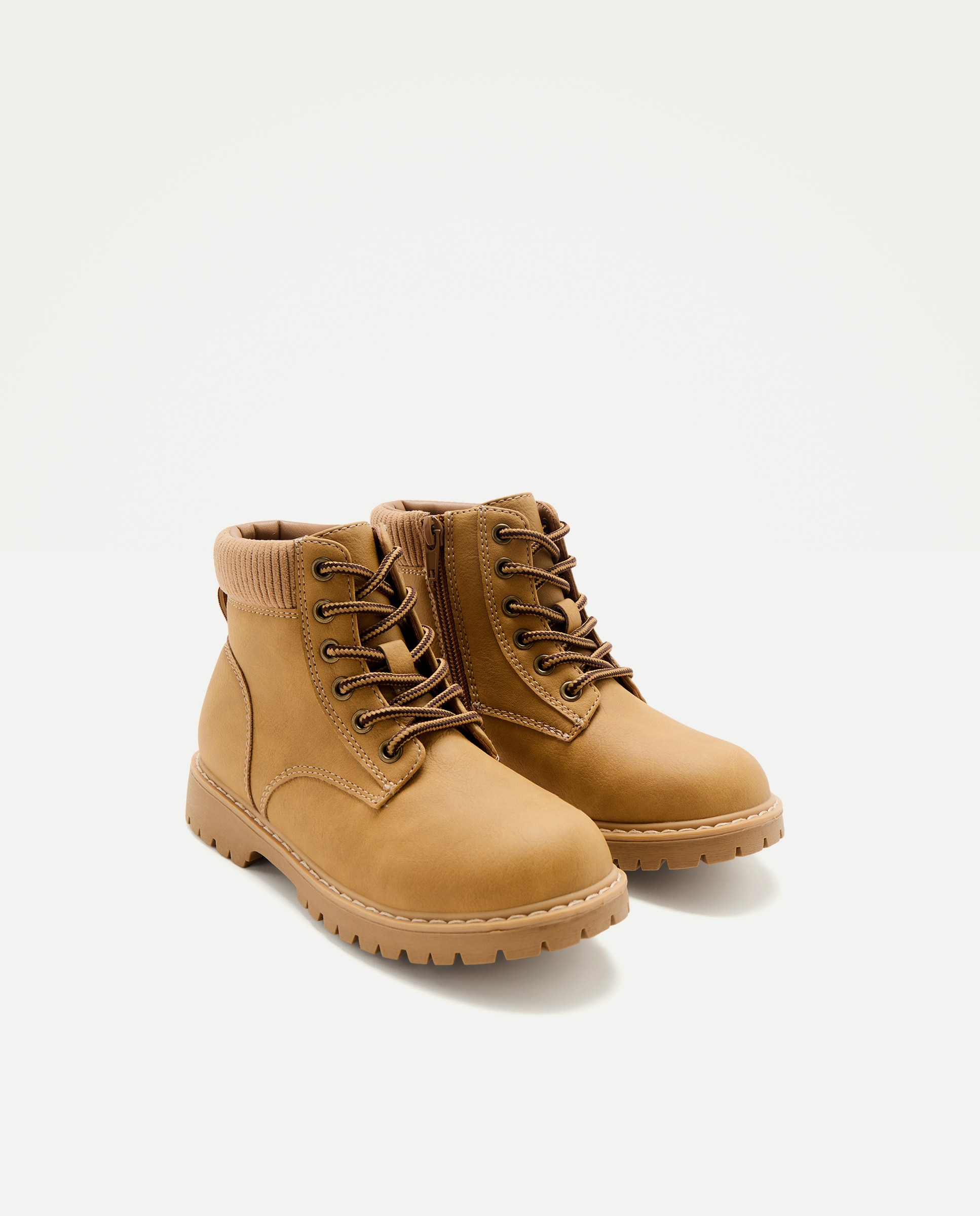 Botas tipo montaña de niño con cierre de cordones - Kids El Corte Inglés - 730 Camel 730 Camel-2
