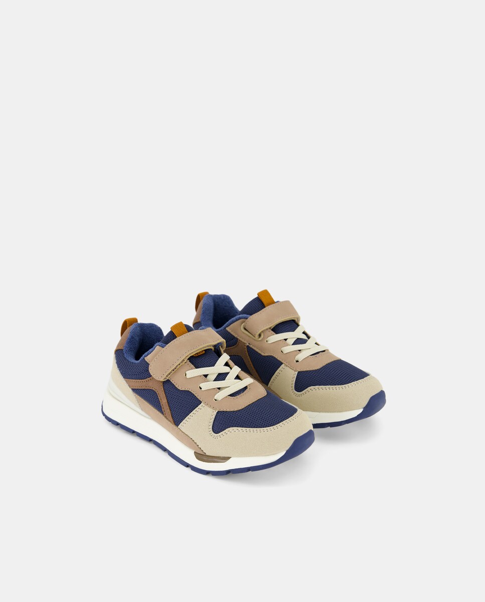 Sapatilhas Desportivas Casual Combinadas Castanho-2