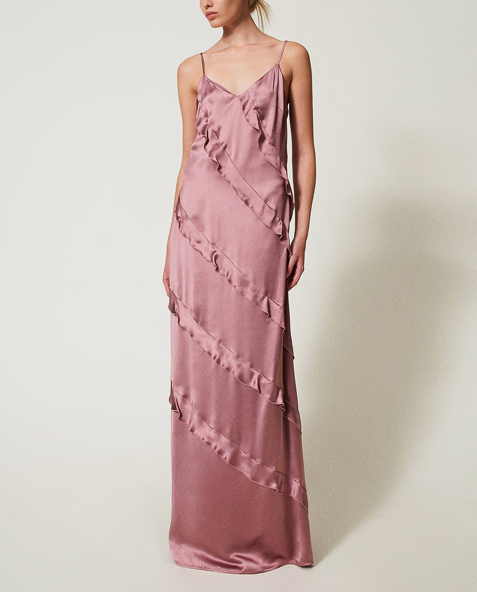 Imagem 0 de Vestido Comprido de Cetim