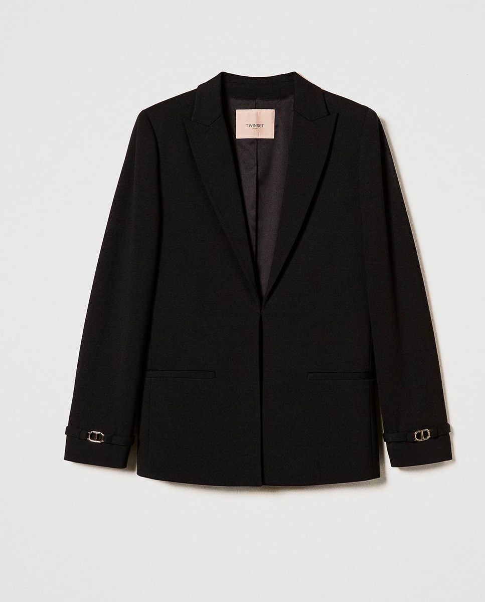 Blazer de mulher Preto-5