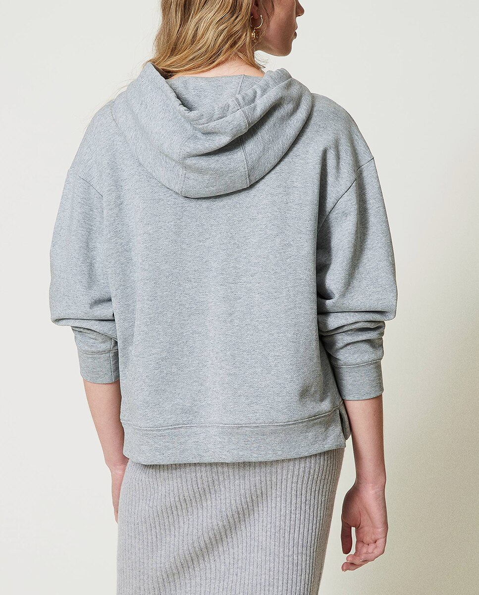 Sweatshirt Oversize Cinzento-2