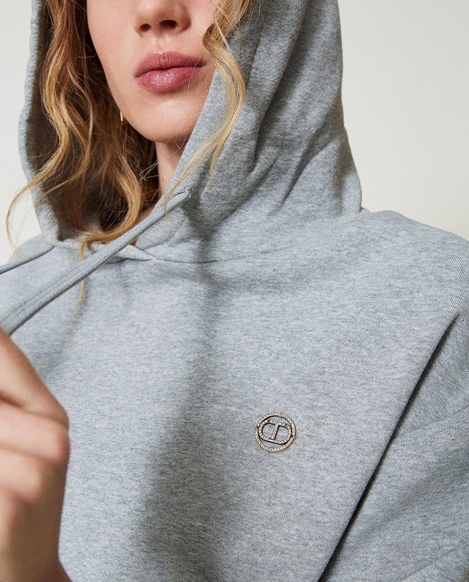 Sweatshirt Oversize Cinzento-4