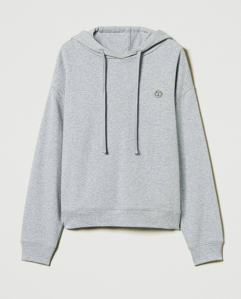 Sweatshirt Oversize Cinzento-5