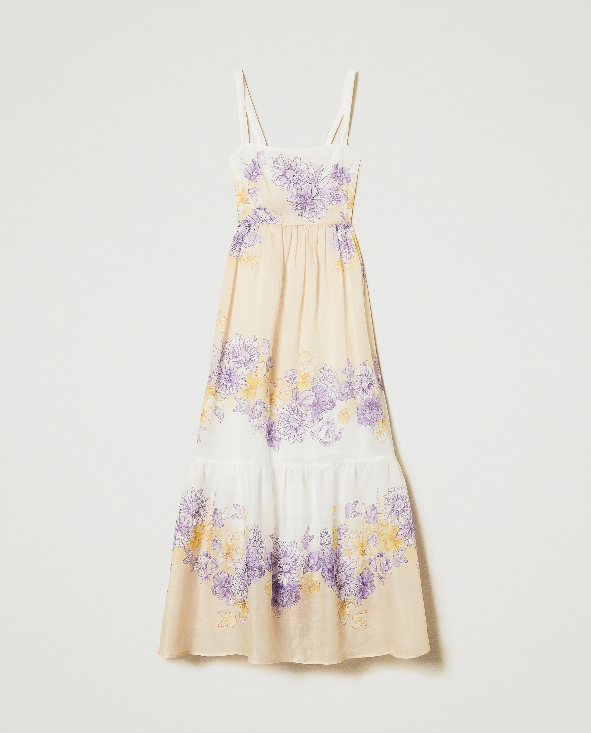 Vestido Estilo Corpete de Rami Multicolor-5