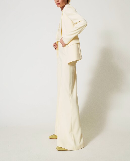 Imagen 0 de Pantalón palazzo de mujer de crepé fluido