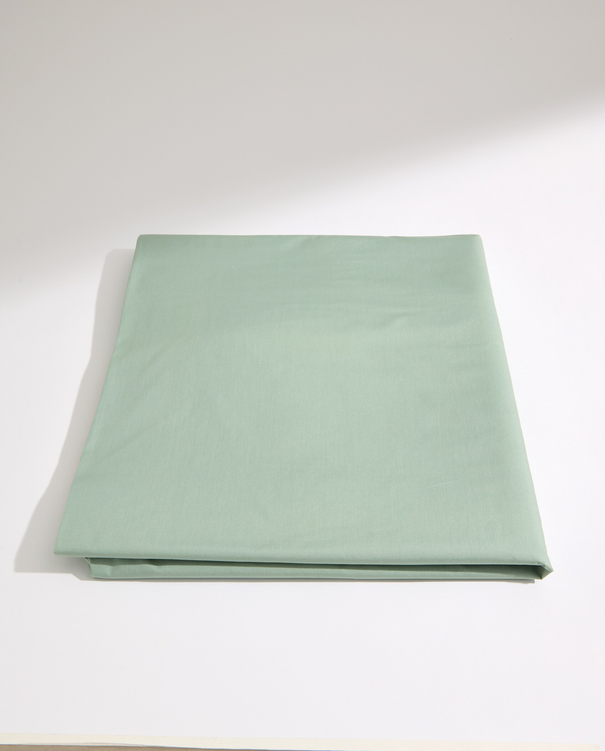 Sábana bajera lisa ajustable algodón verde Verde-4