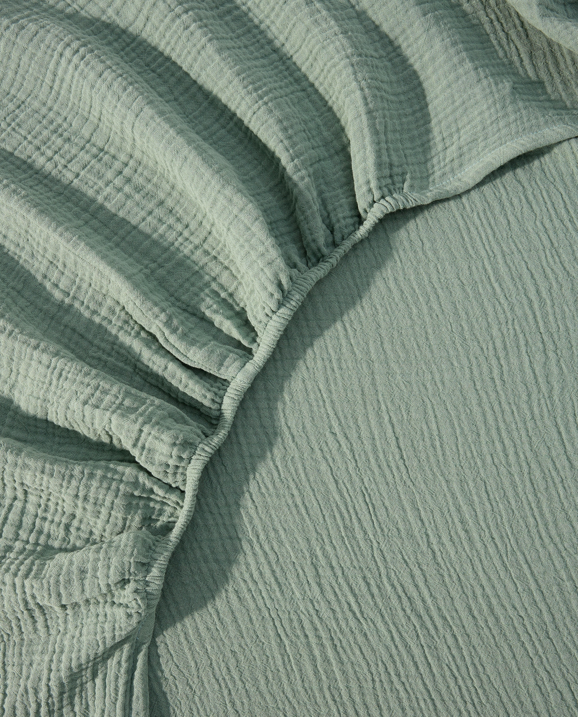 Sábana bajera infantil gasa verde Verde-3
