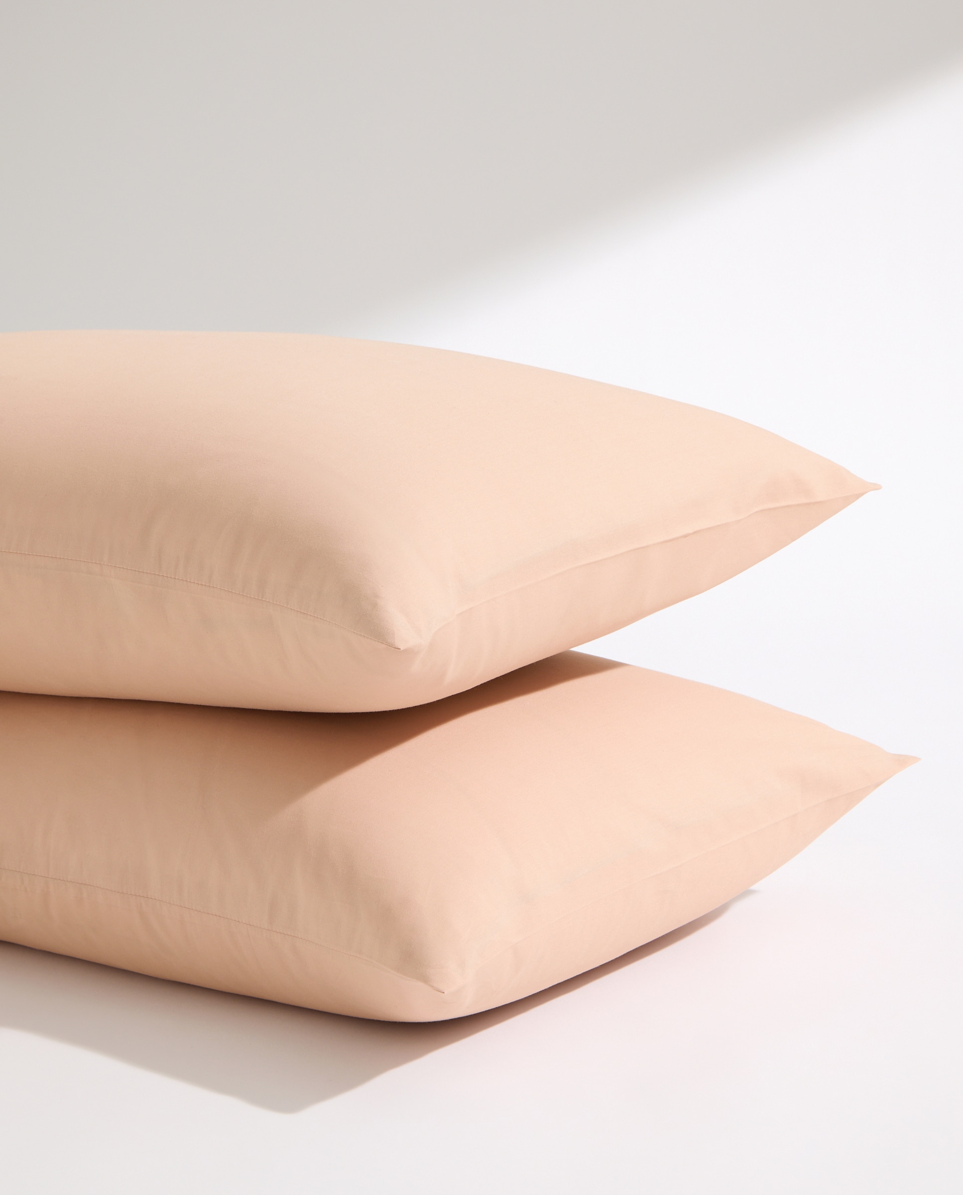 Funda de almohada algodón Percal 180 hilos Rosa oscuro-3