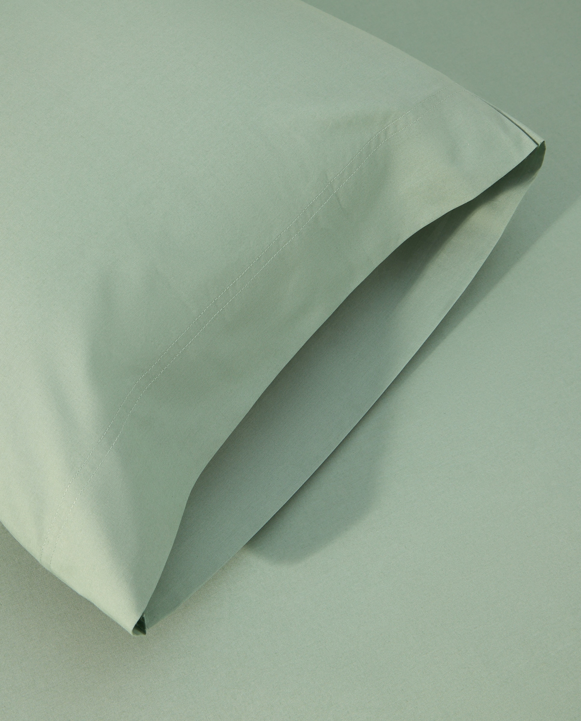 Funda de almohada algodón Percal 180 hilos Verde-2