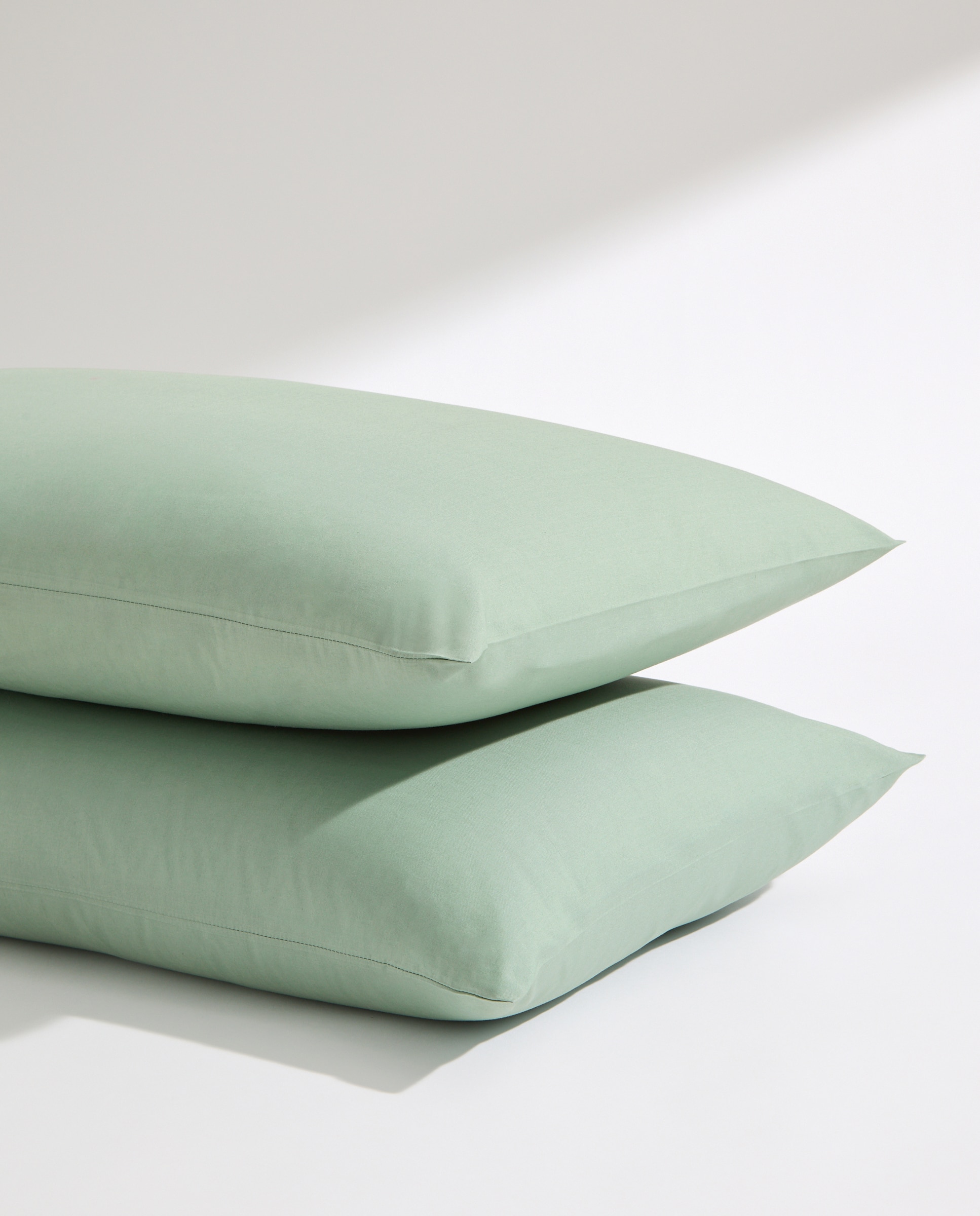 Funda de almohada algodón Percal 180 hilos Verde-3