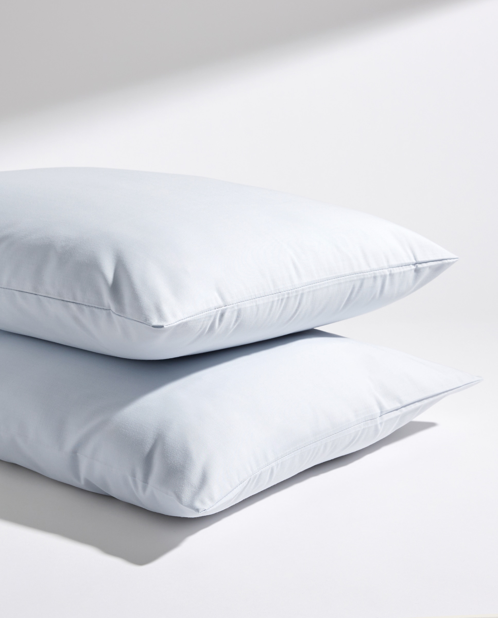 Funda de almohada lisa polycotton azul Azul-2