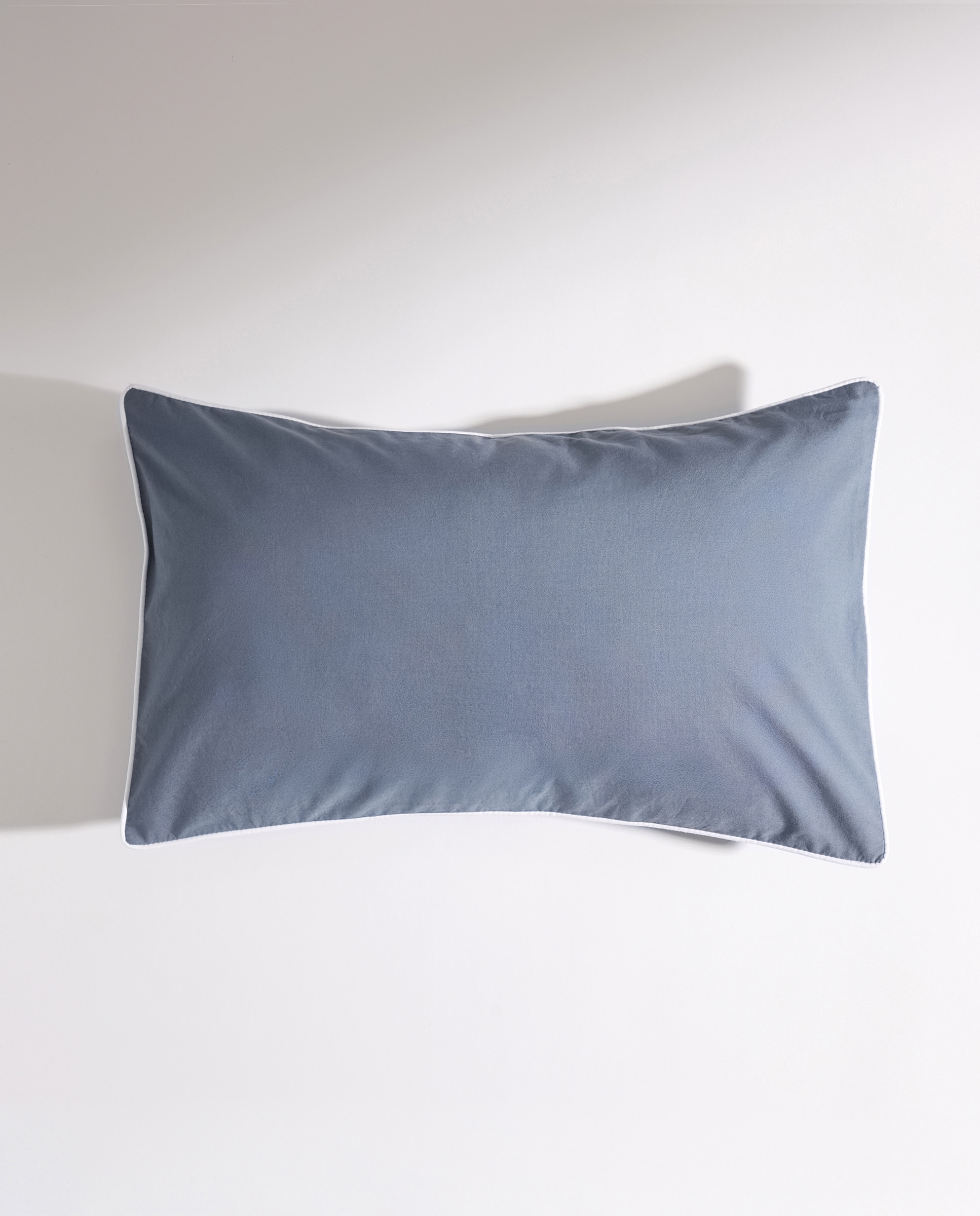 Funda de cuadrante algodón lavado Básico Azul-2