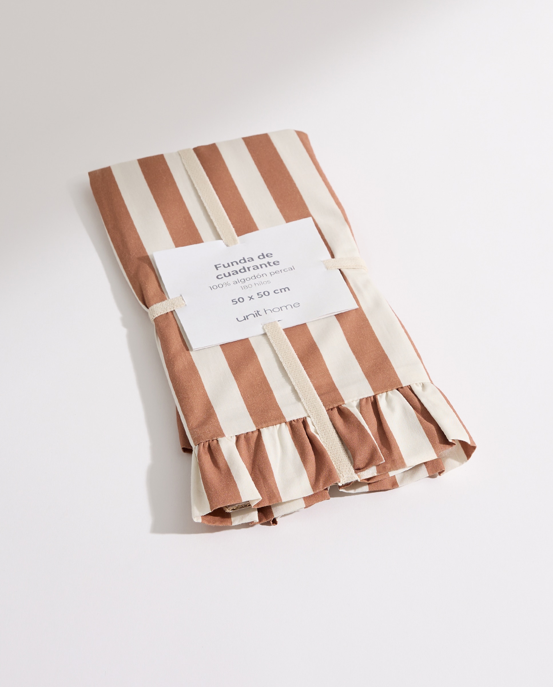 Funda de cuadrante algodón Rayas Rosa oscuro-5