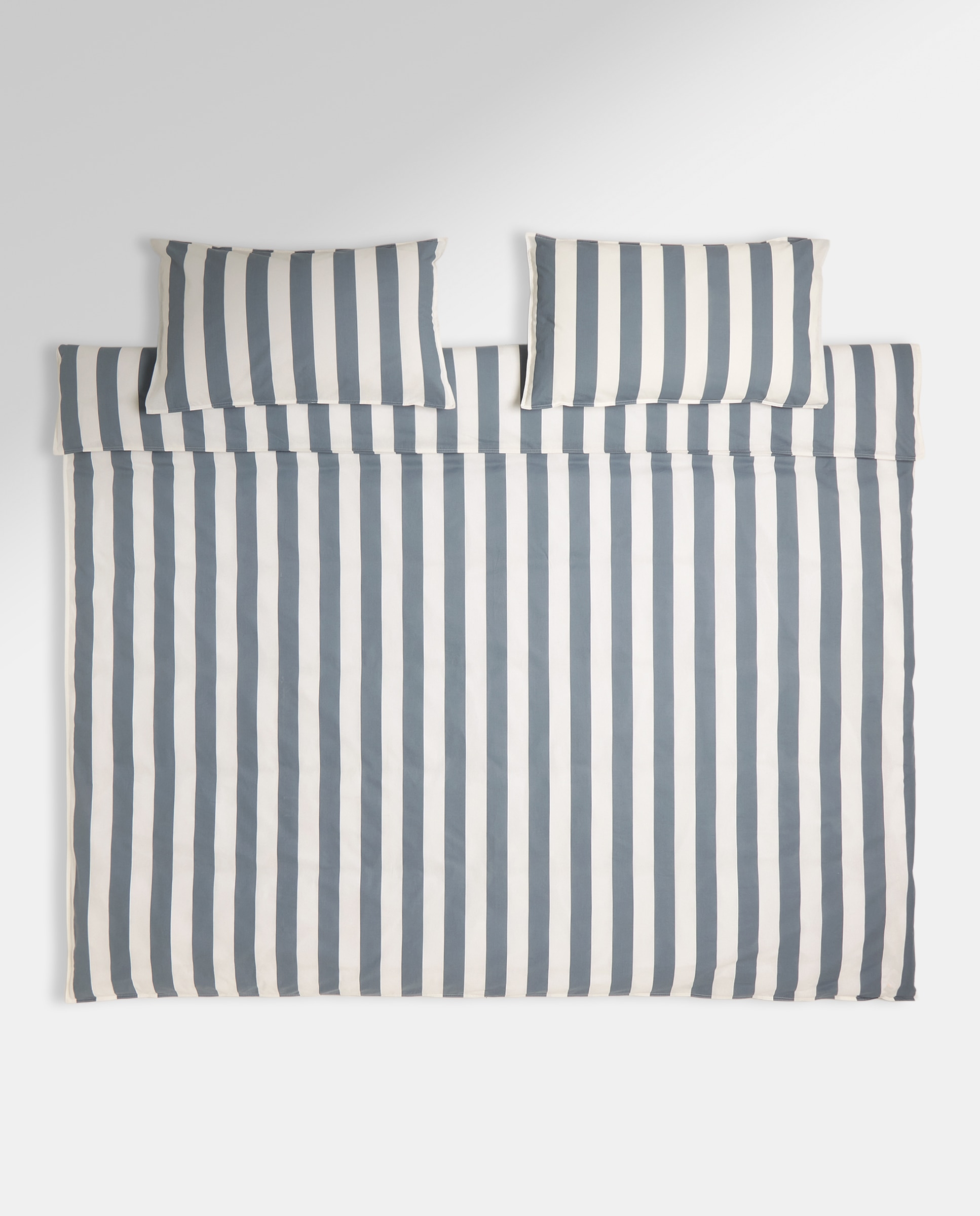 Juego de funda nórdica rayas azul Azul-2