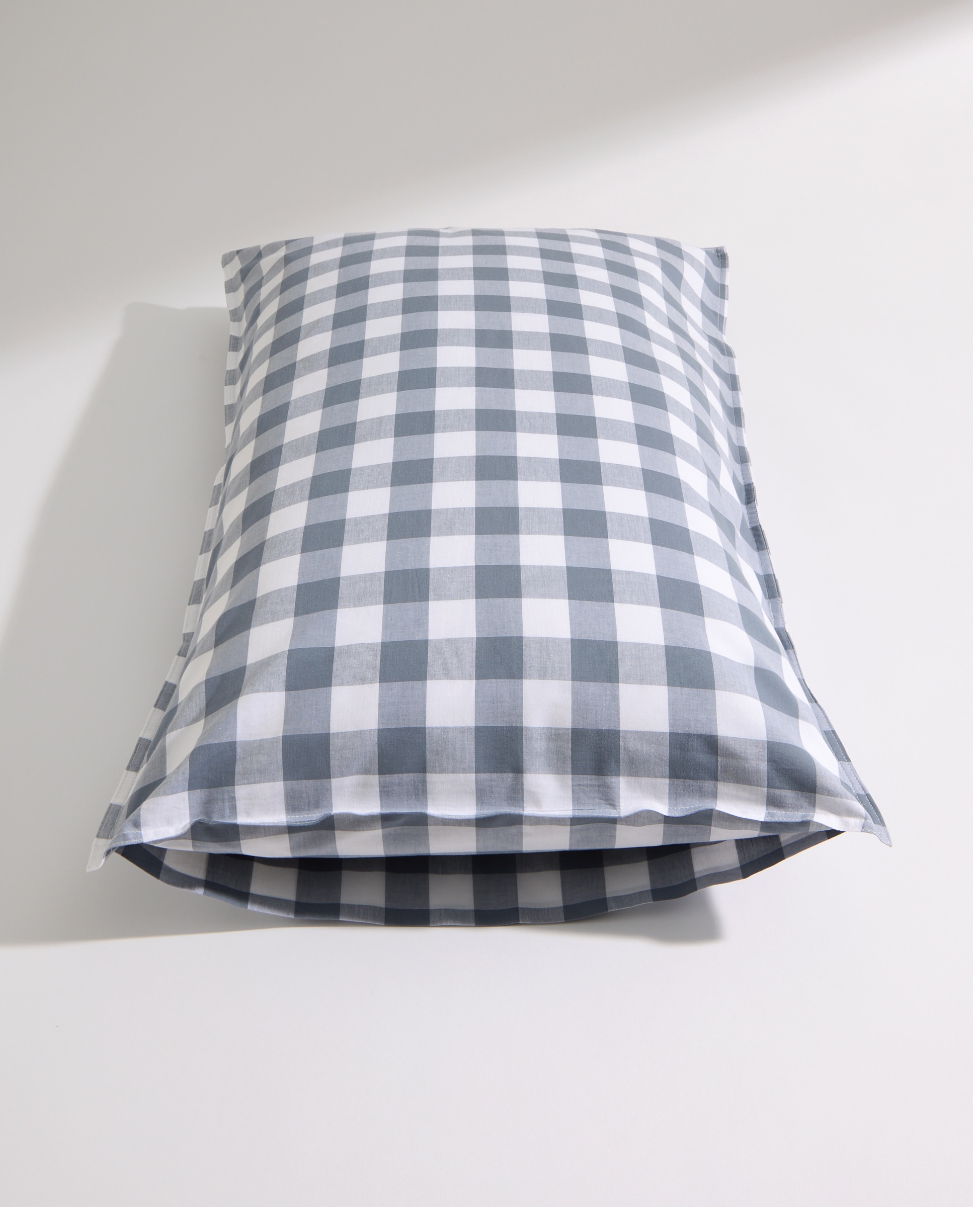 Juego de funda nórdica cuadro vichy azul Azul-7
