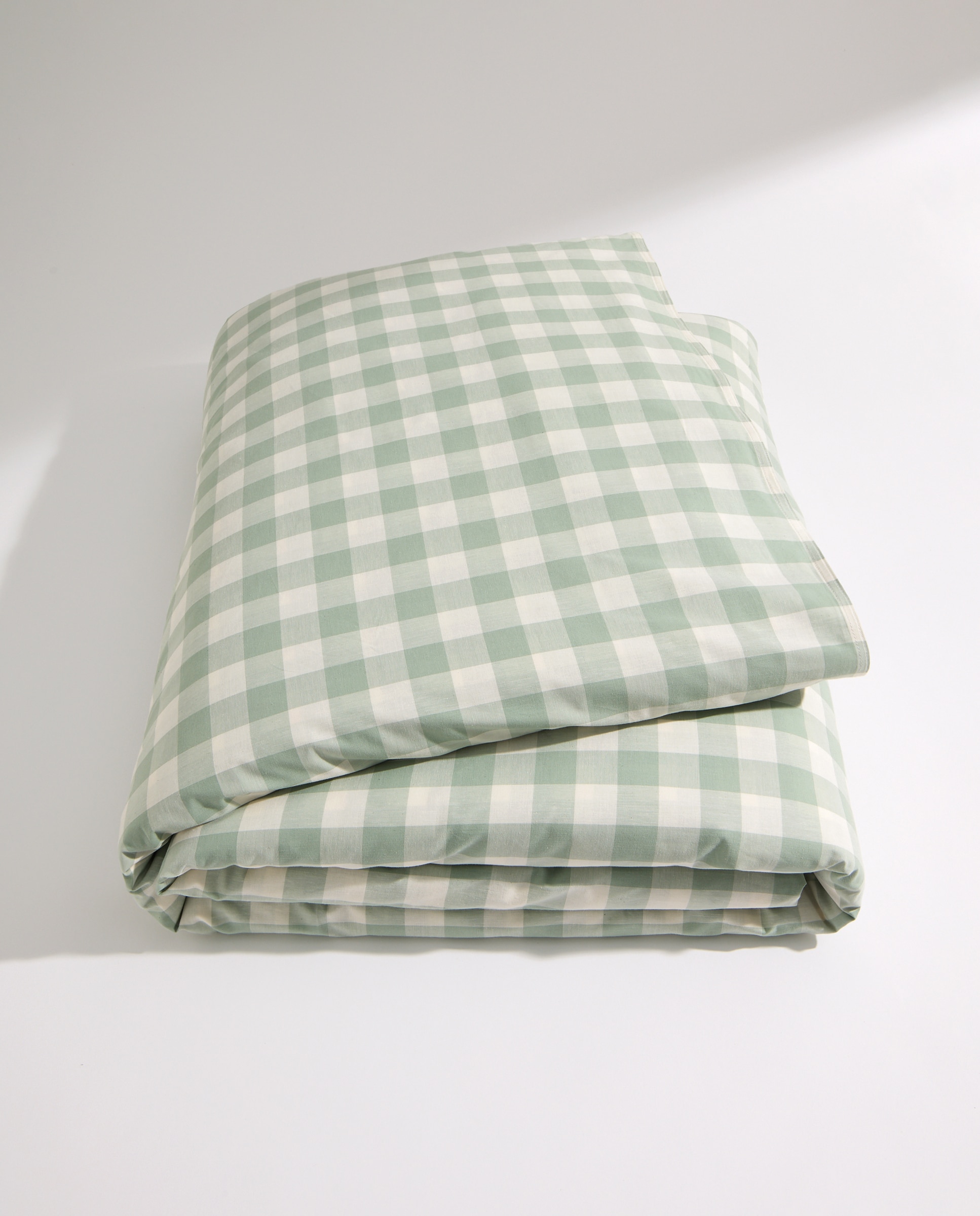 Juego de funda nórdica cuadro vichy verde Verde-6