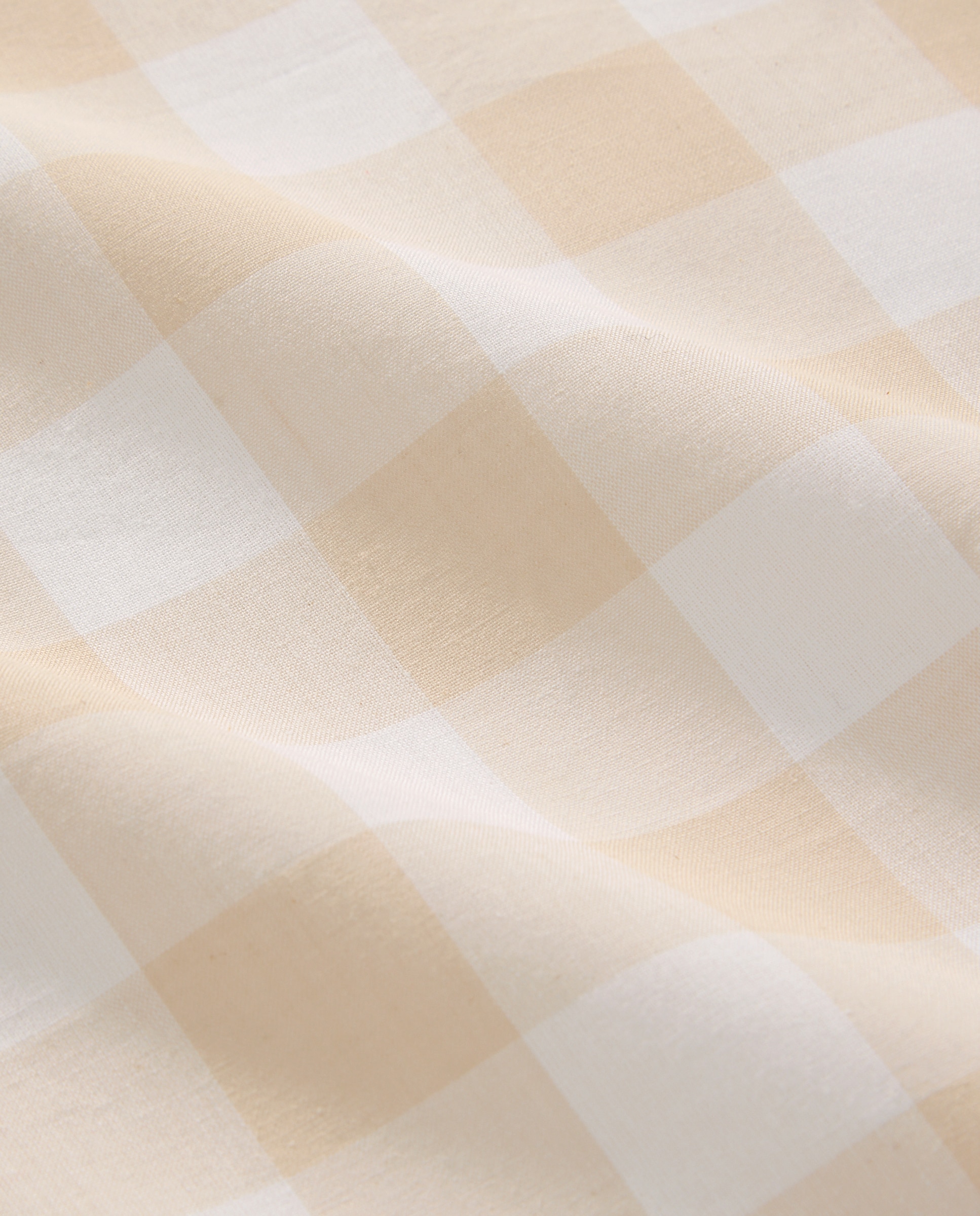 Juego de funda nórdica cuadro vichy beige Beige-4