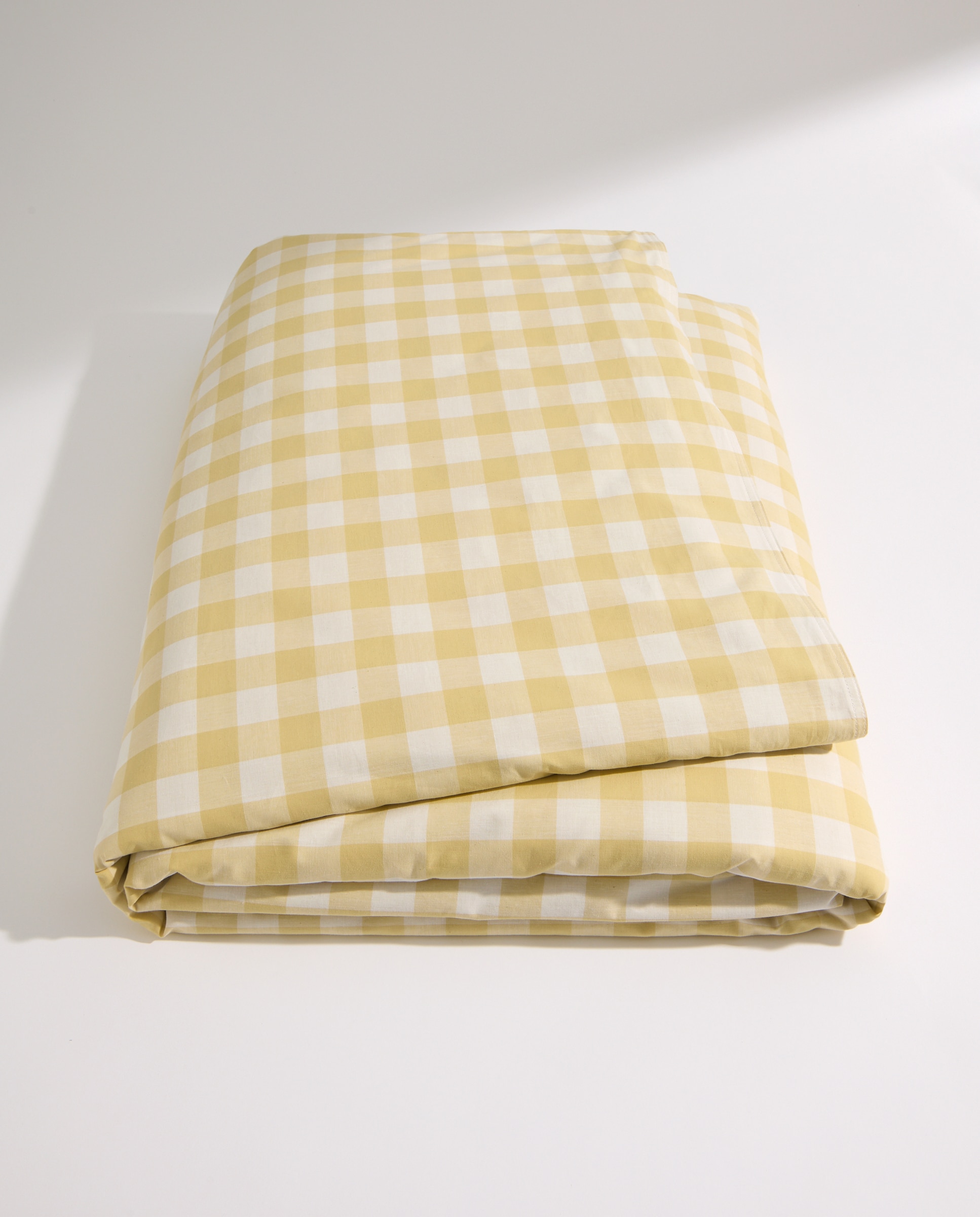 Juego de funda nórdica cuadro vichy mostaza Mostaza-6
