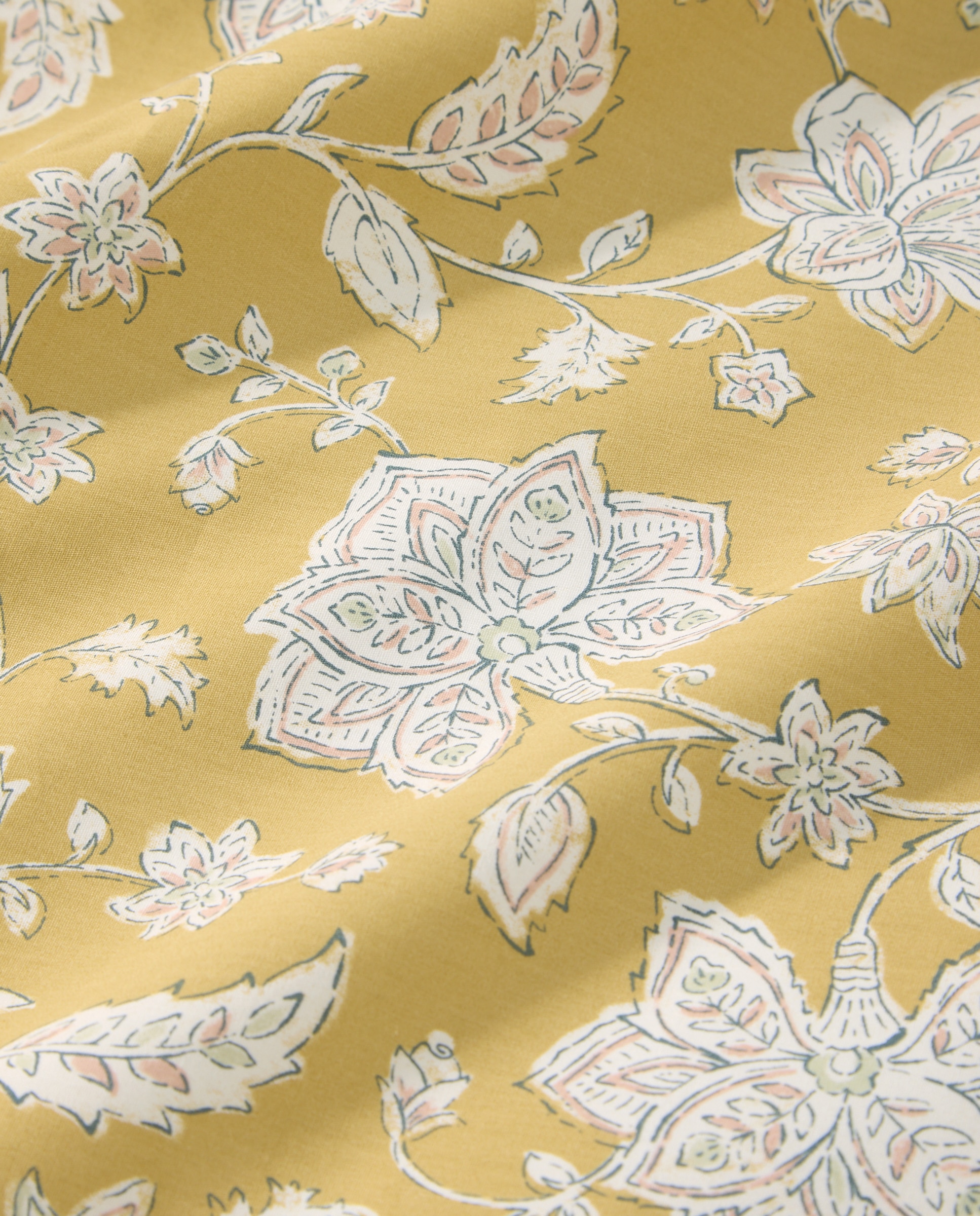 Juego de funda nórdica flor grande amarillo Amarillo-5