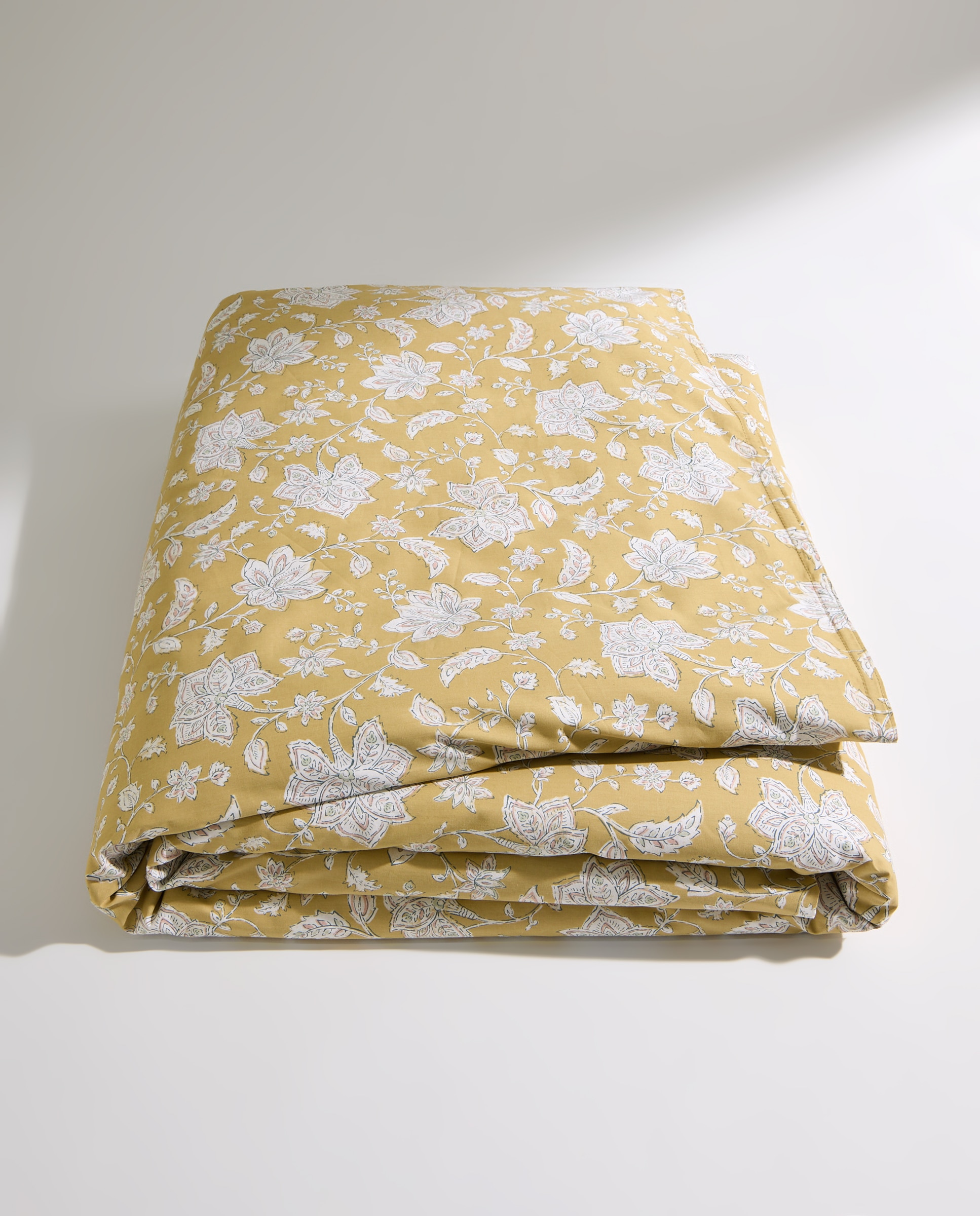 Juego de funda nórdica flor grande amarillo Amarillo-7