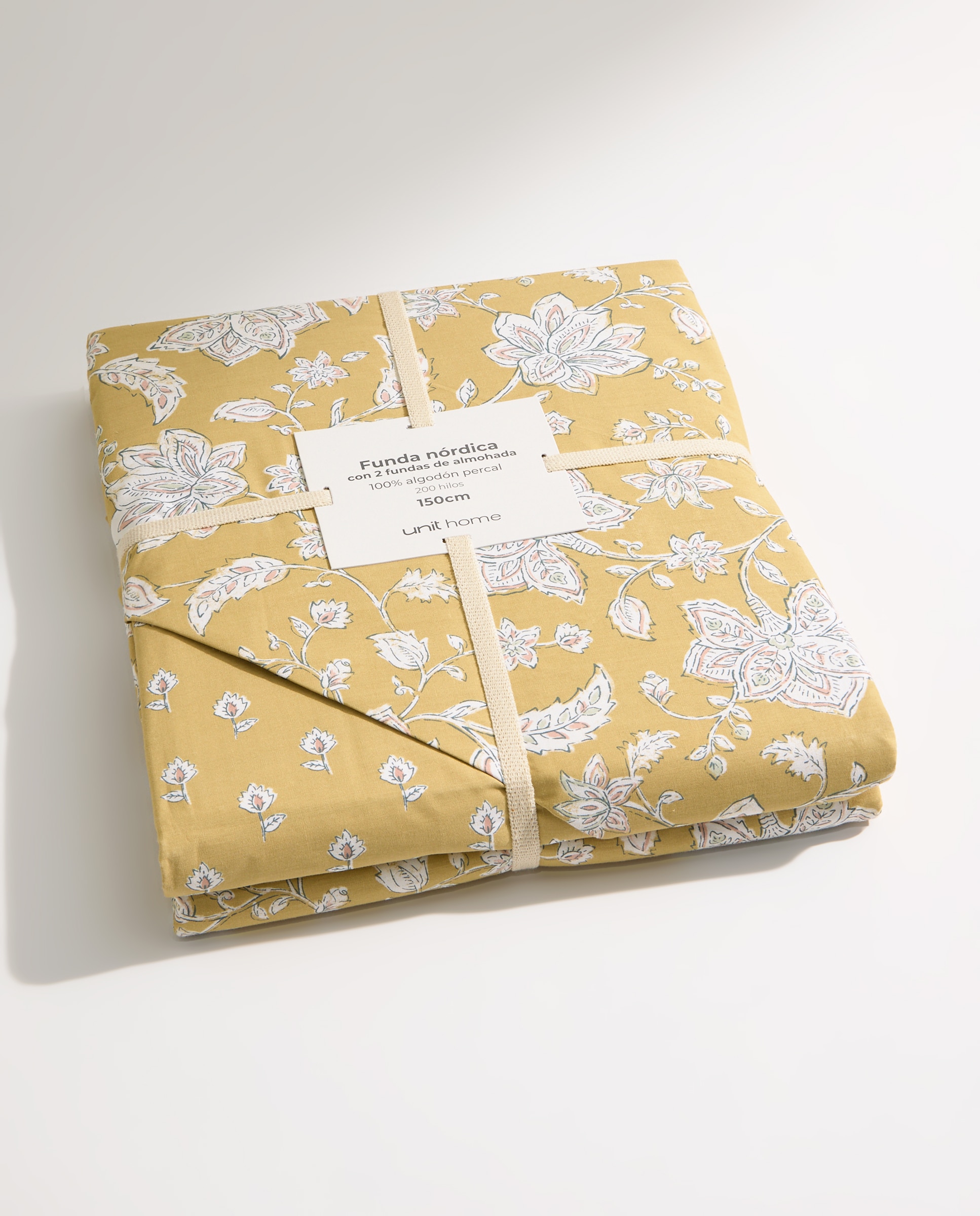Juego de funda nórdica flor grande amarillo Amarillo-10