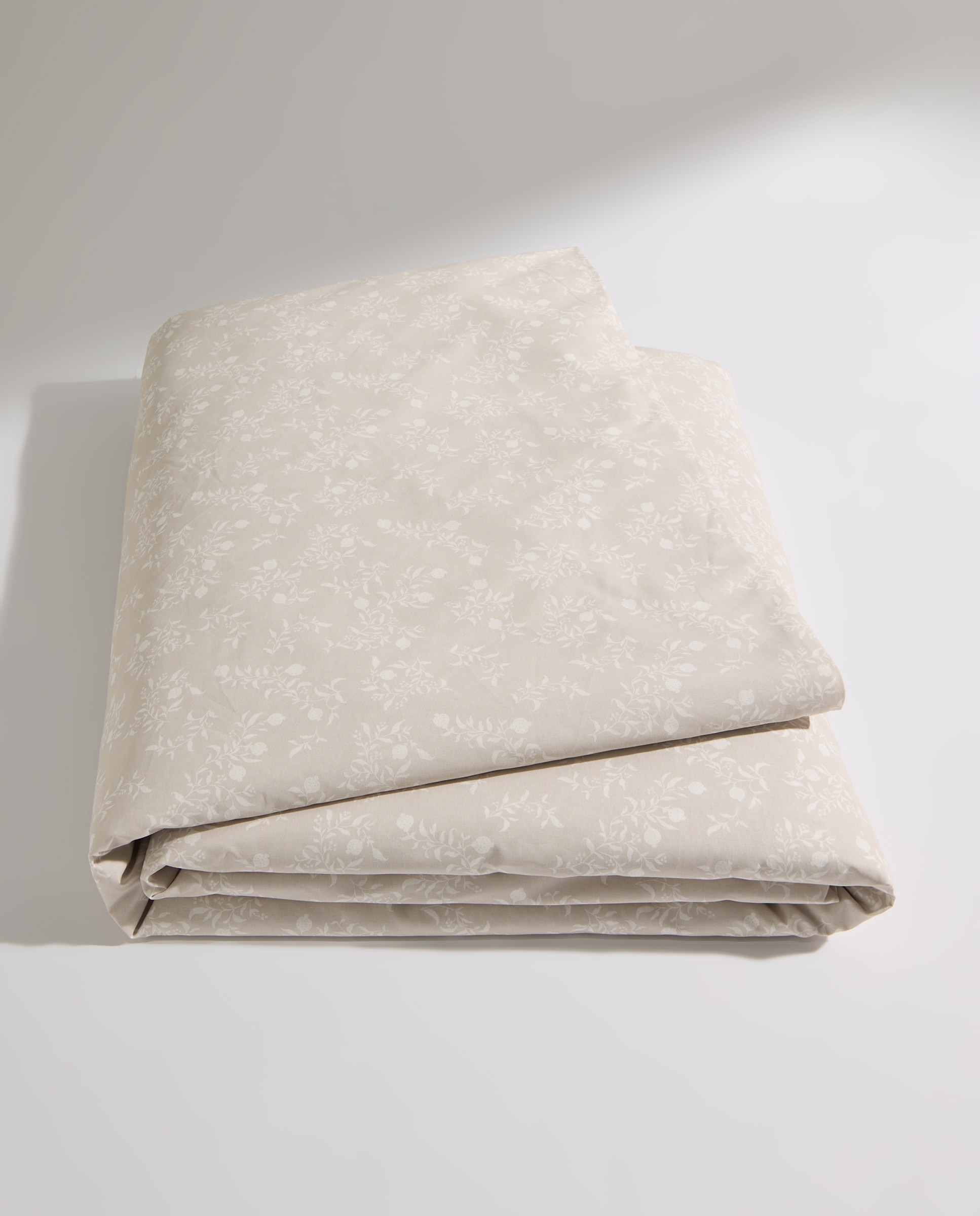 Juego de funda nórdica flores gris claro Gris claro-6