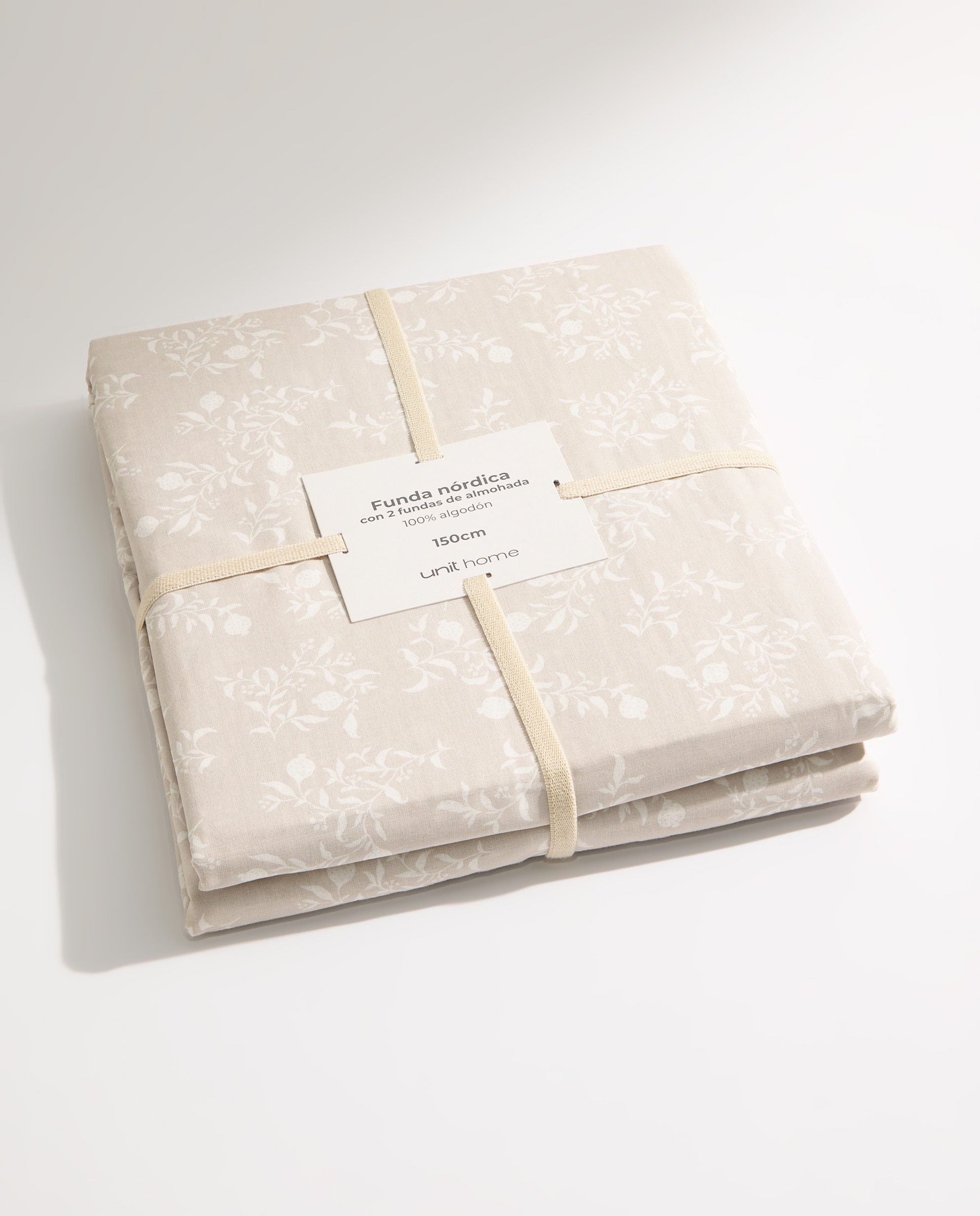 Juego de funda nórdica flores gris claro Gris claro-9