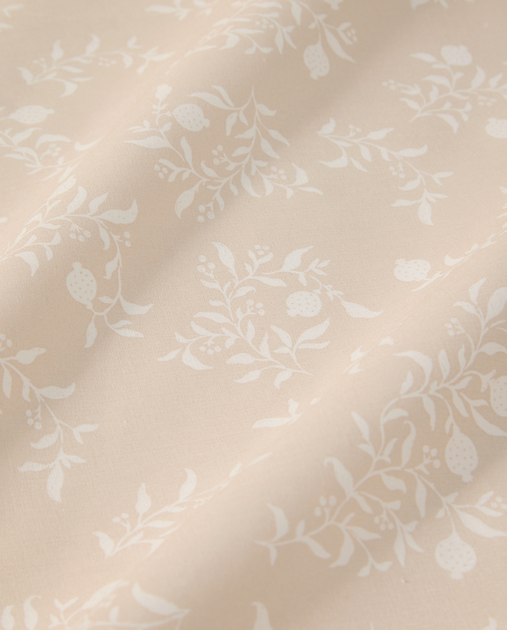 Juego de funda nórdica flores beige Beige-4