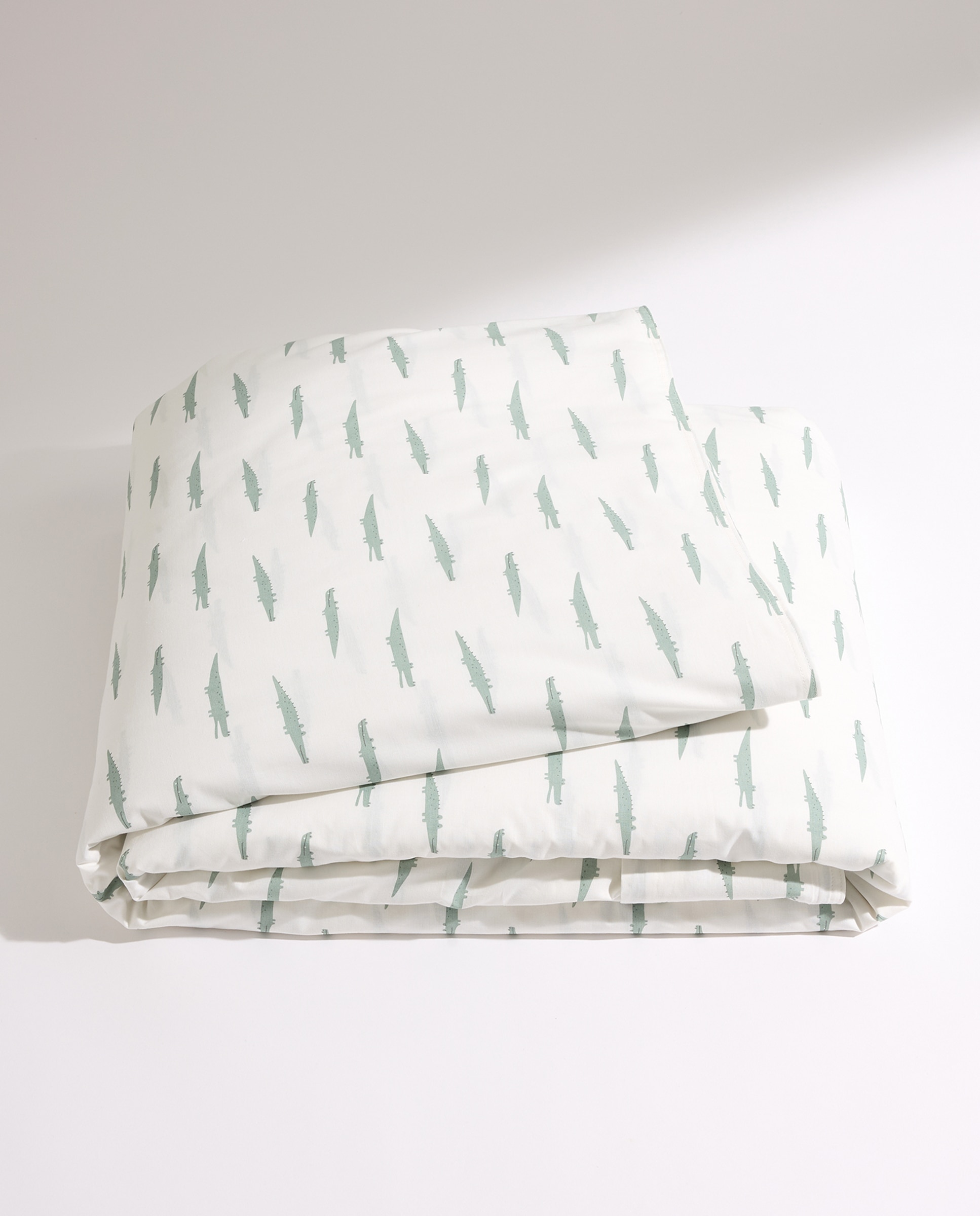 Juego de funda nórdica algodón Crocodile Verde-6