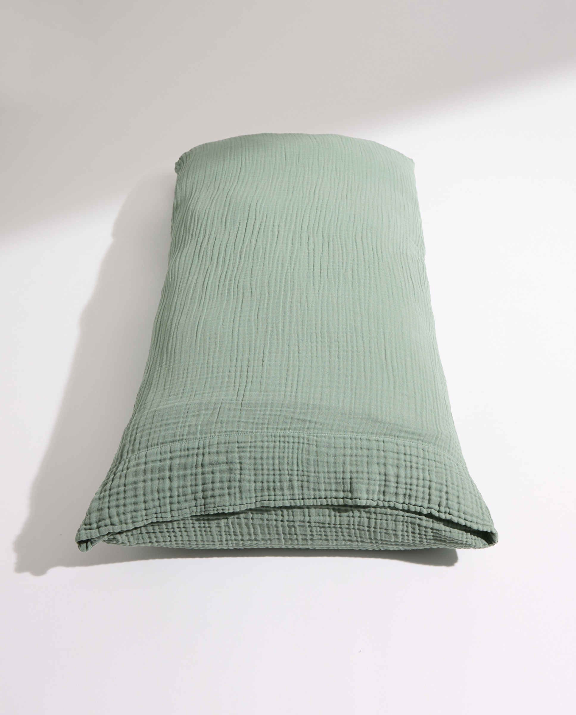 Juego de funda nórdica infantil gasa verde Verde-7