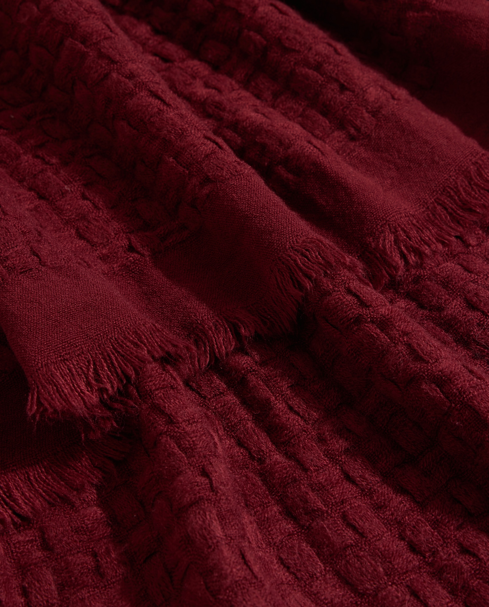 Manta decorativa textura roja Rojo-3
