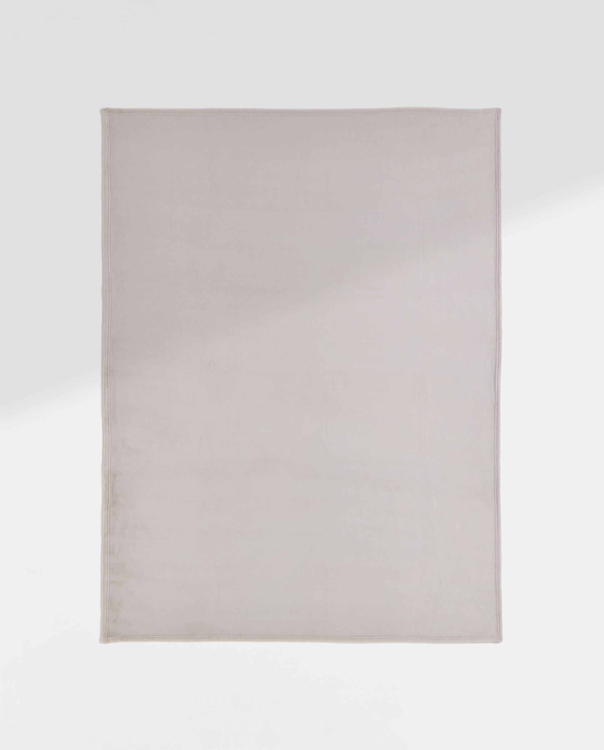 Manta decorativa lisa gris Gris-2