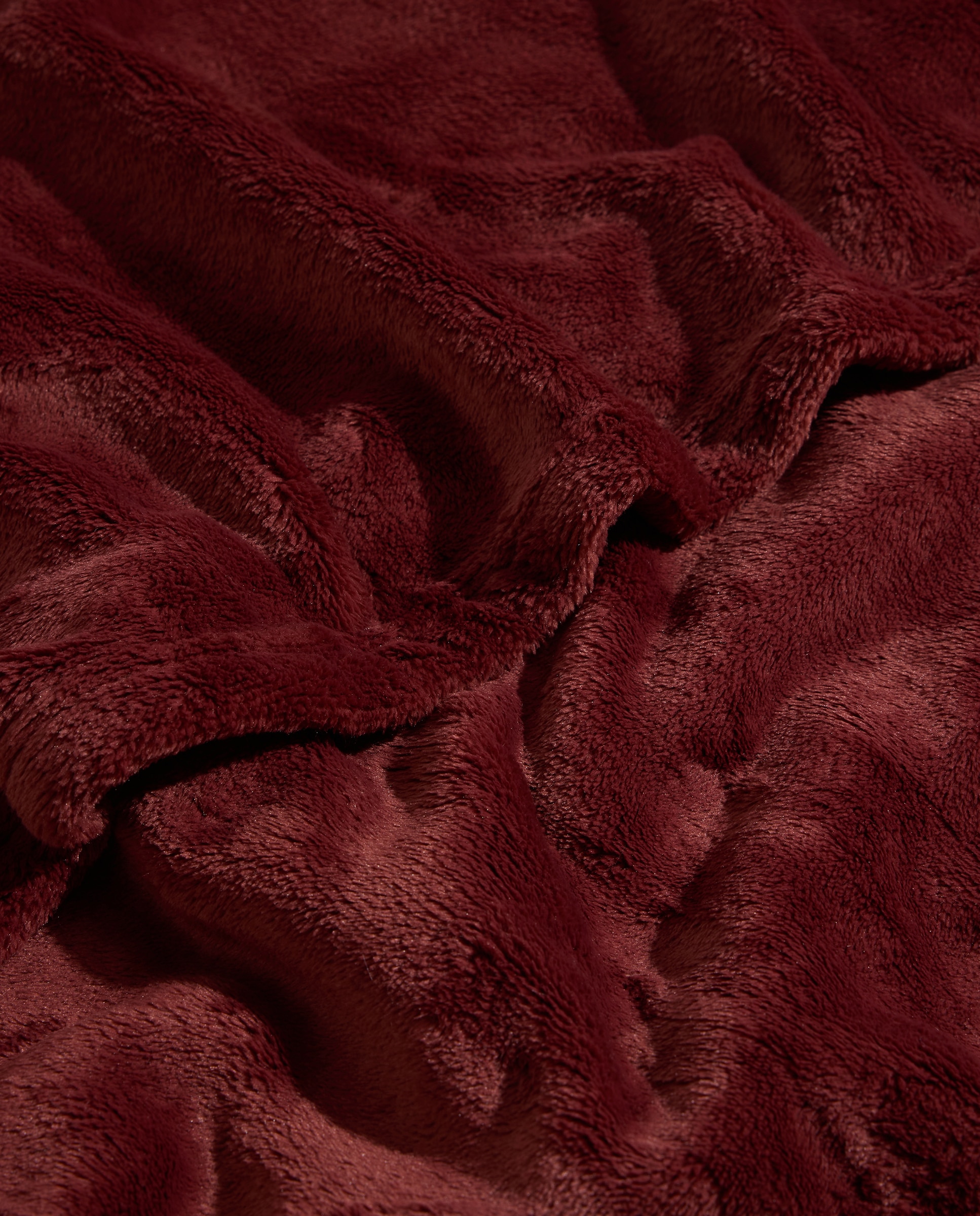 Manta decorativa lisa roja Rojo-3