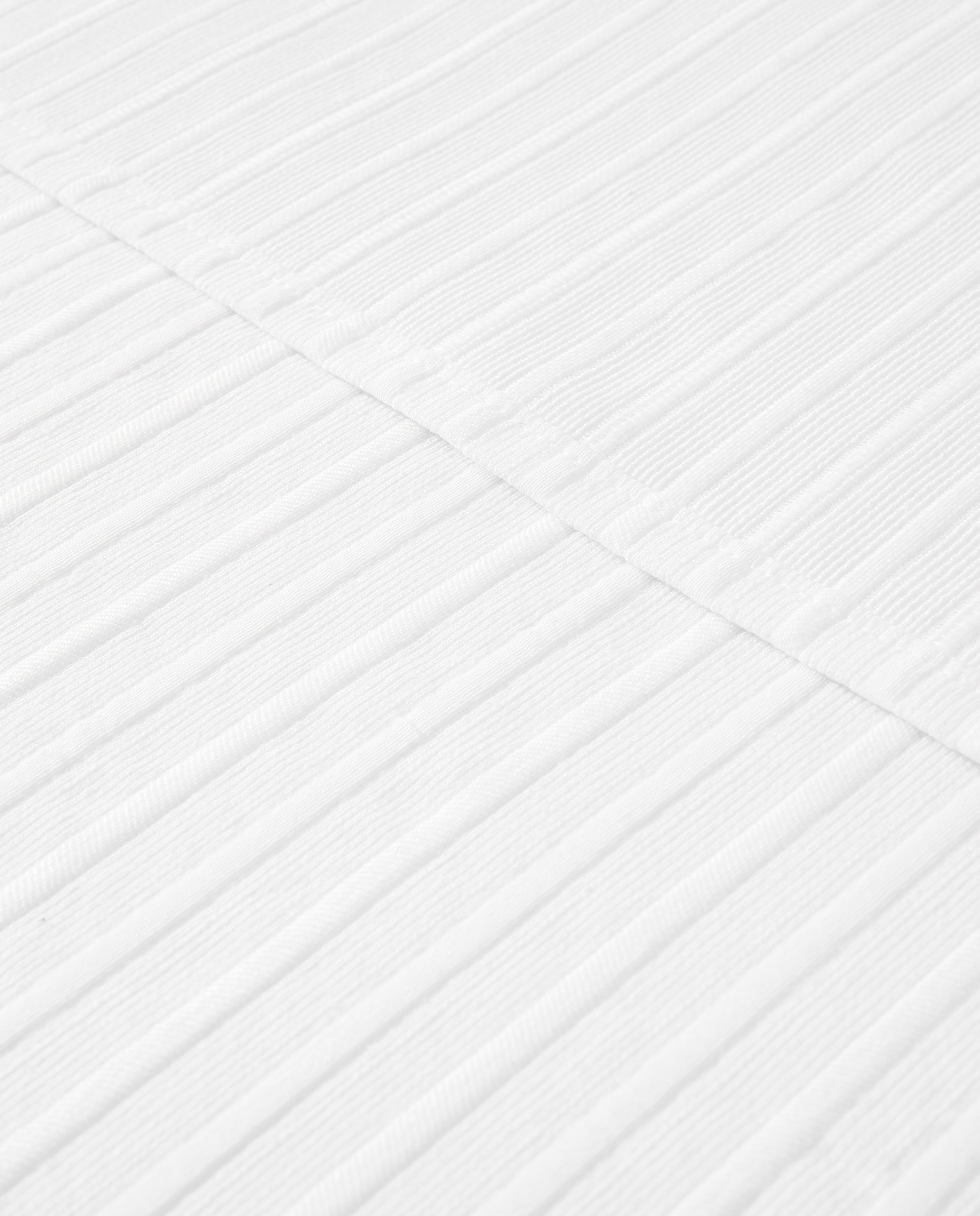 Colcha estructura rayas blanca Blanco-3