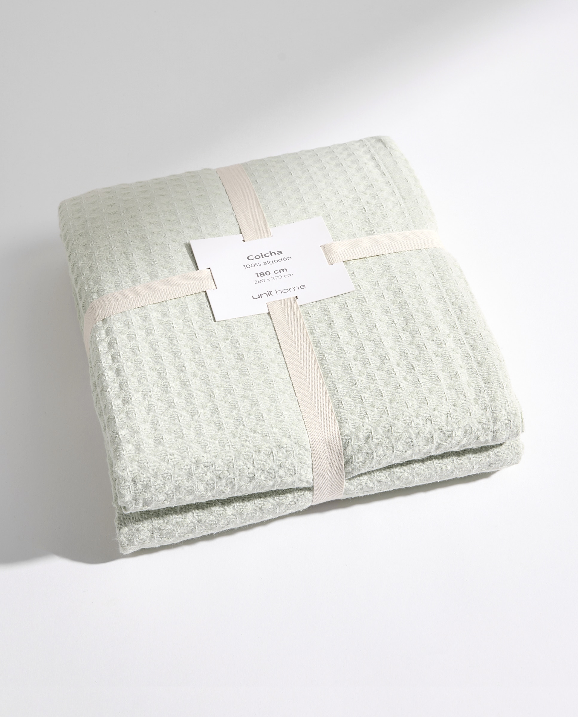 Colcha waffle verde Verde-5