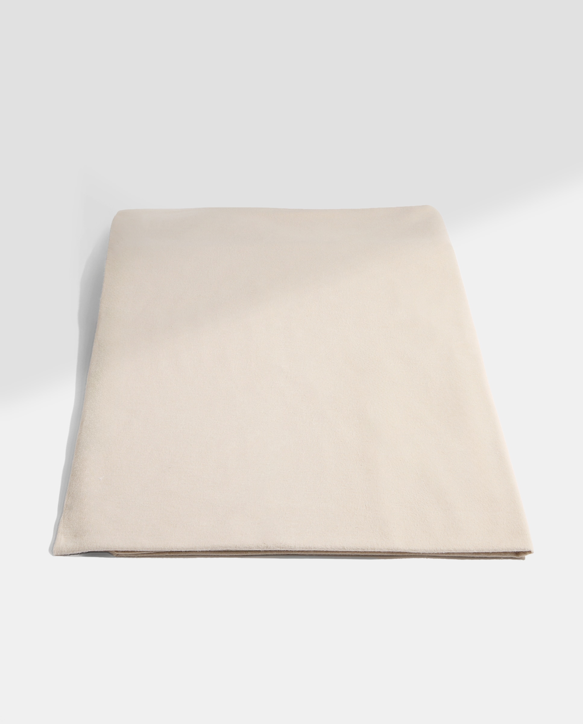 Sábana bajera franela algodón lisa beige Beige-4