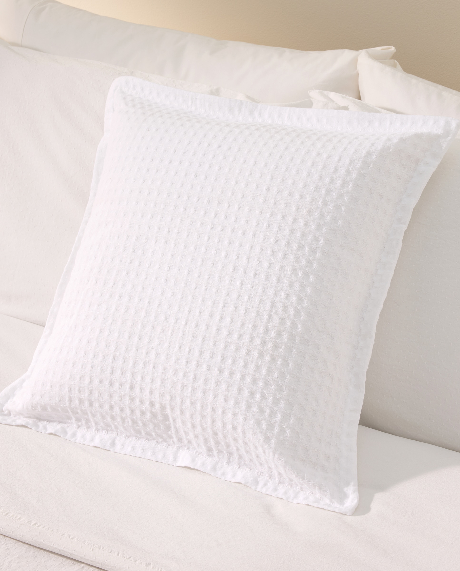 Imagen 0 de Funda de cuadrante algodón whaffle blanco