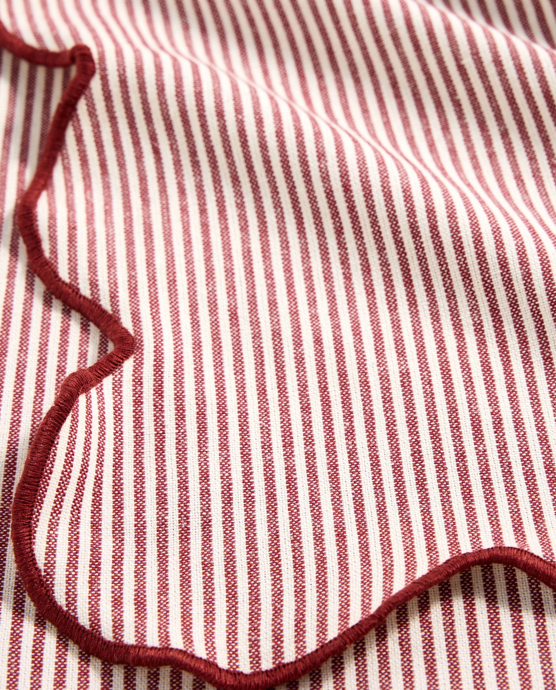 Mantel algodón Oxford rojo Rojo-2