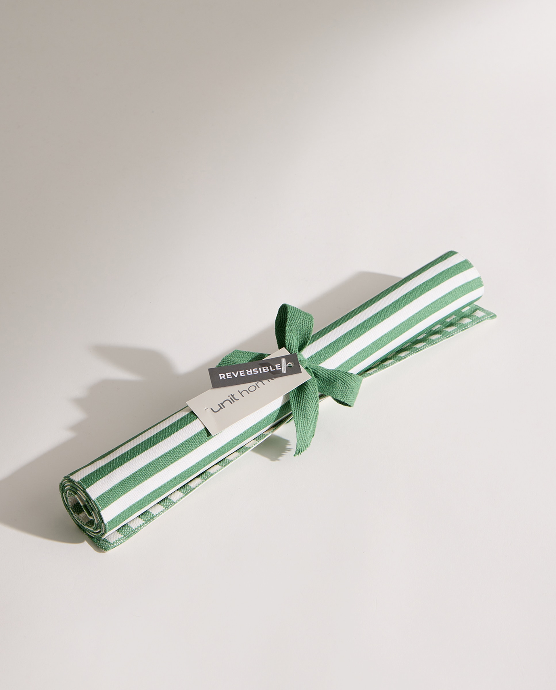 Mantel individual reversible algodón Resinado Verde-5
